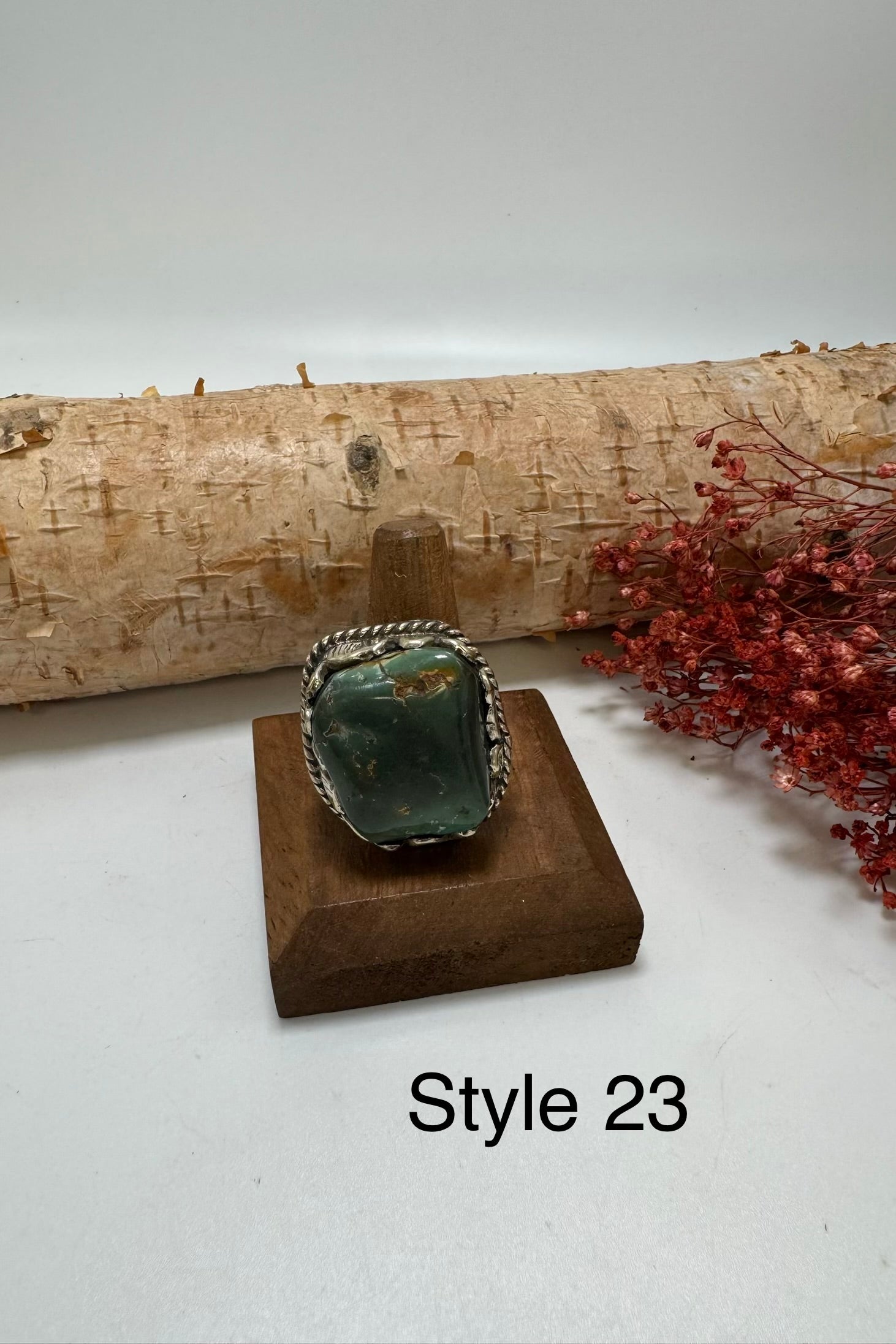 Lil Turquoise Chunk Stone Ring
