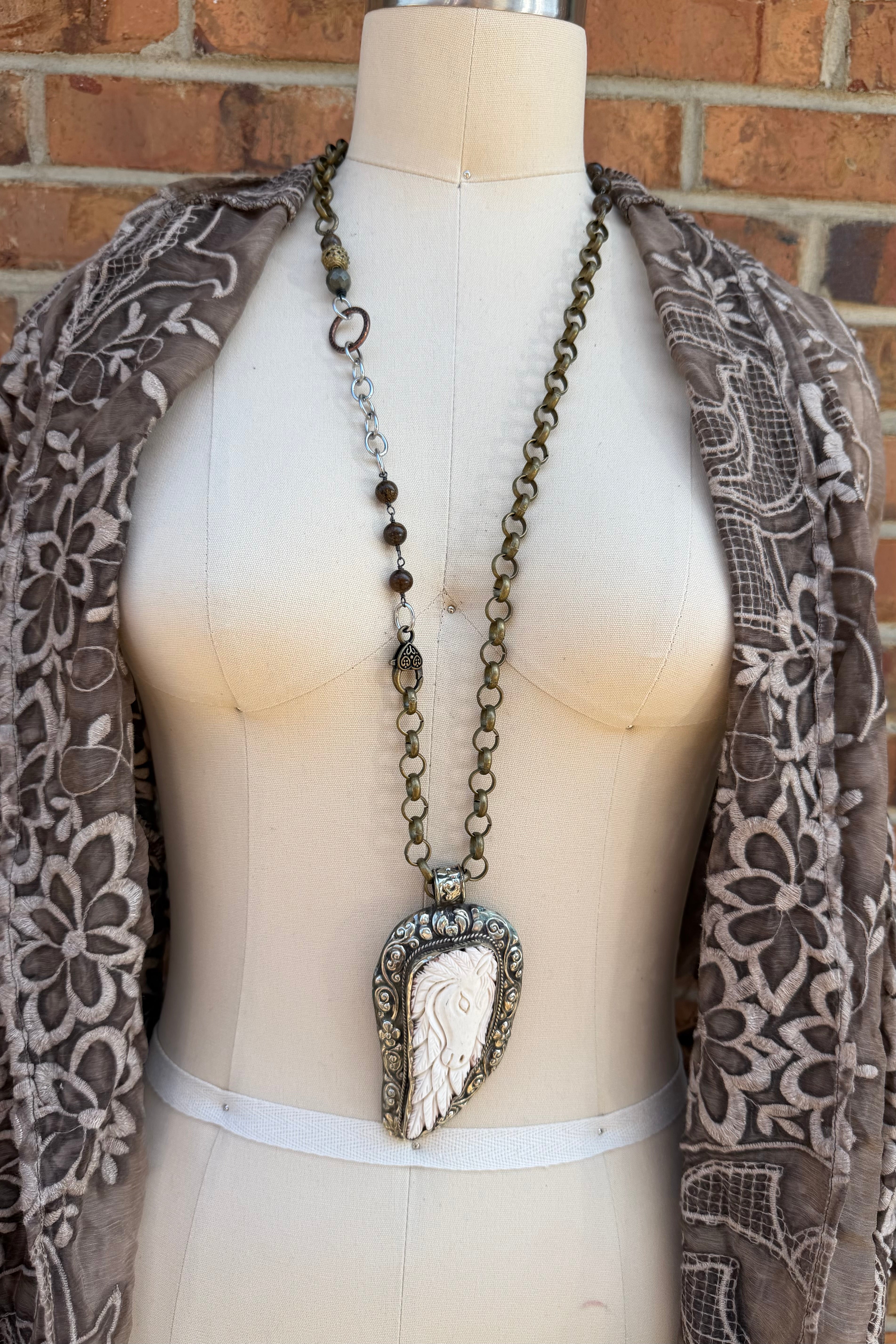 OOAK Horsing Around Necklace