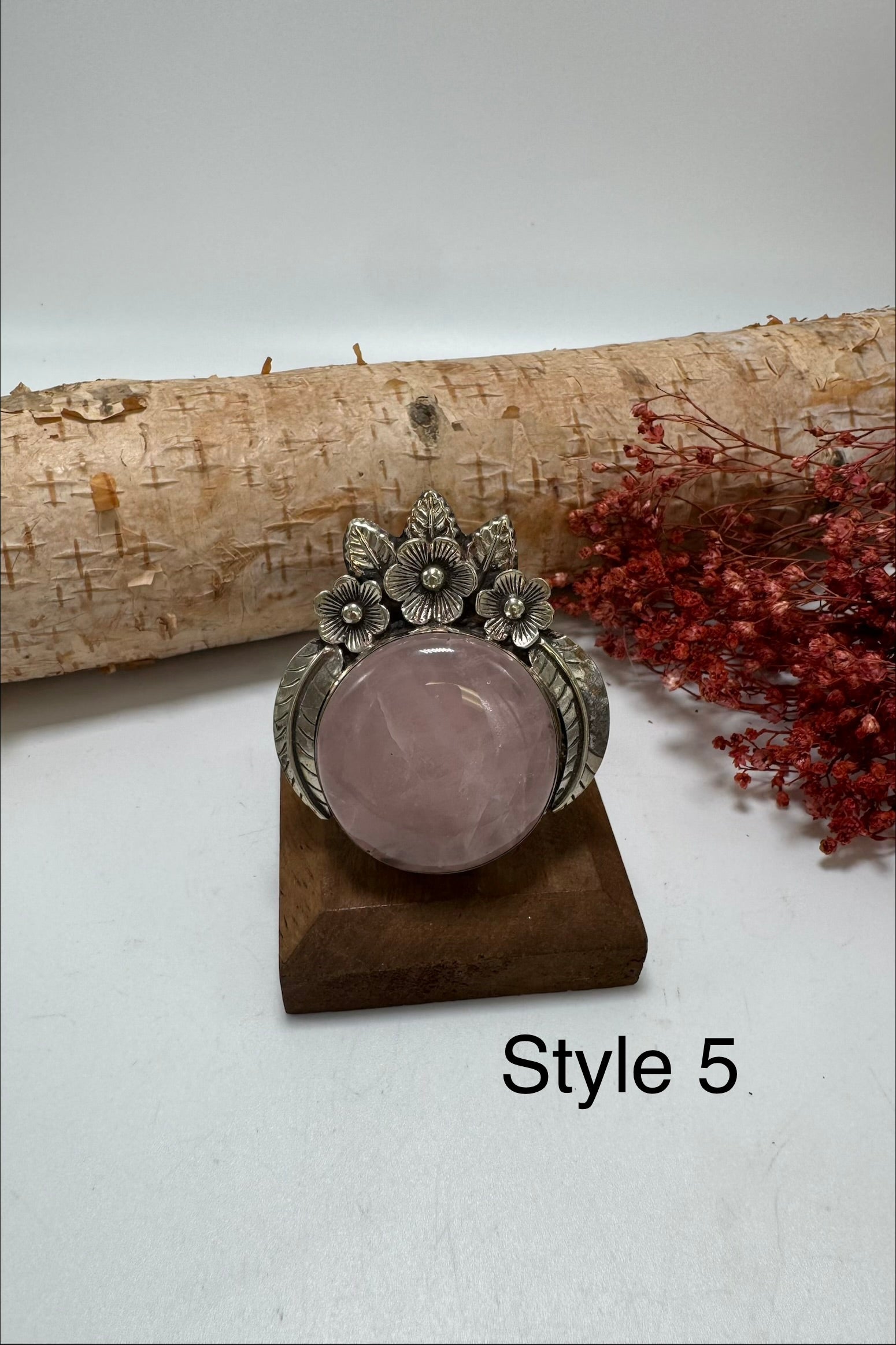 Pink Quartz Ring