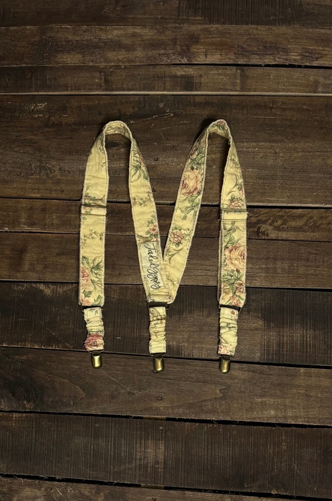 Gypsy Suspenders in Tea Stain Floral