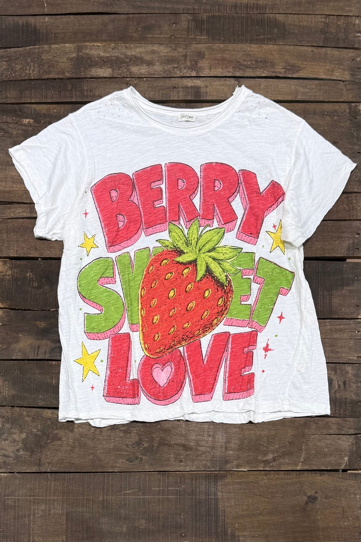 Worn and Weathered Tee - Berry Sweet