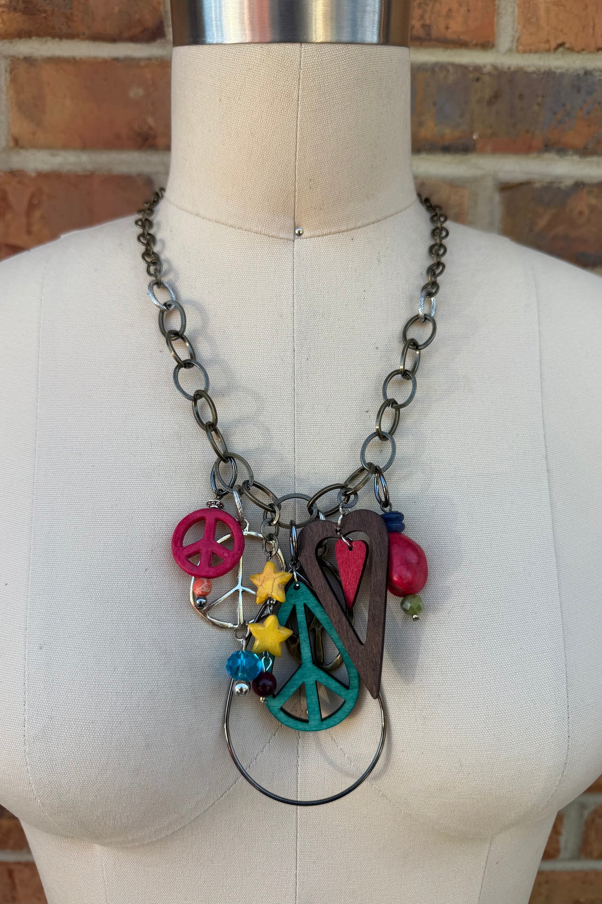 Peace Love and Happiness Necklace