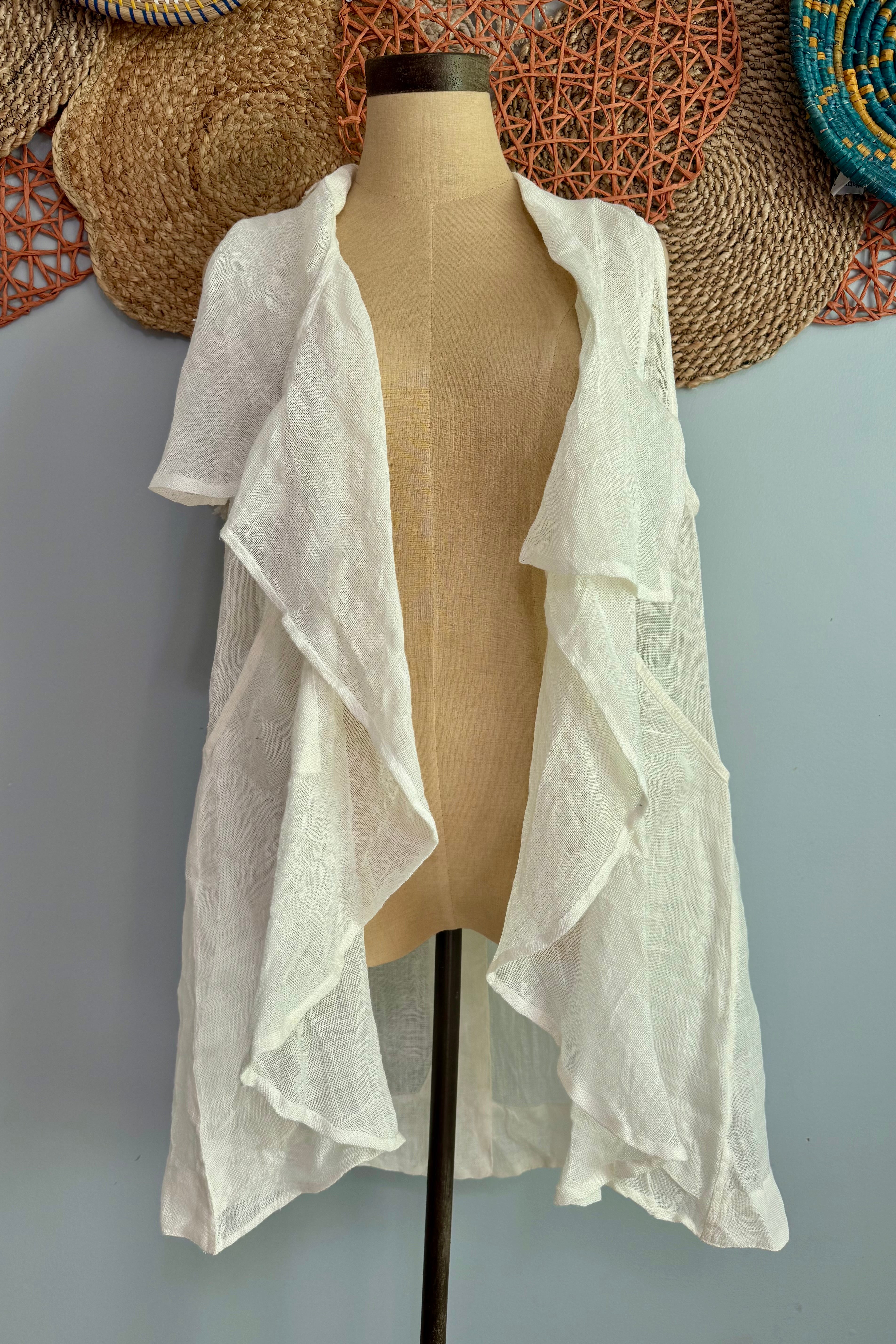 Sale Everyday Casual Linen Vest