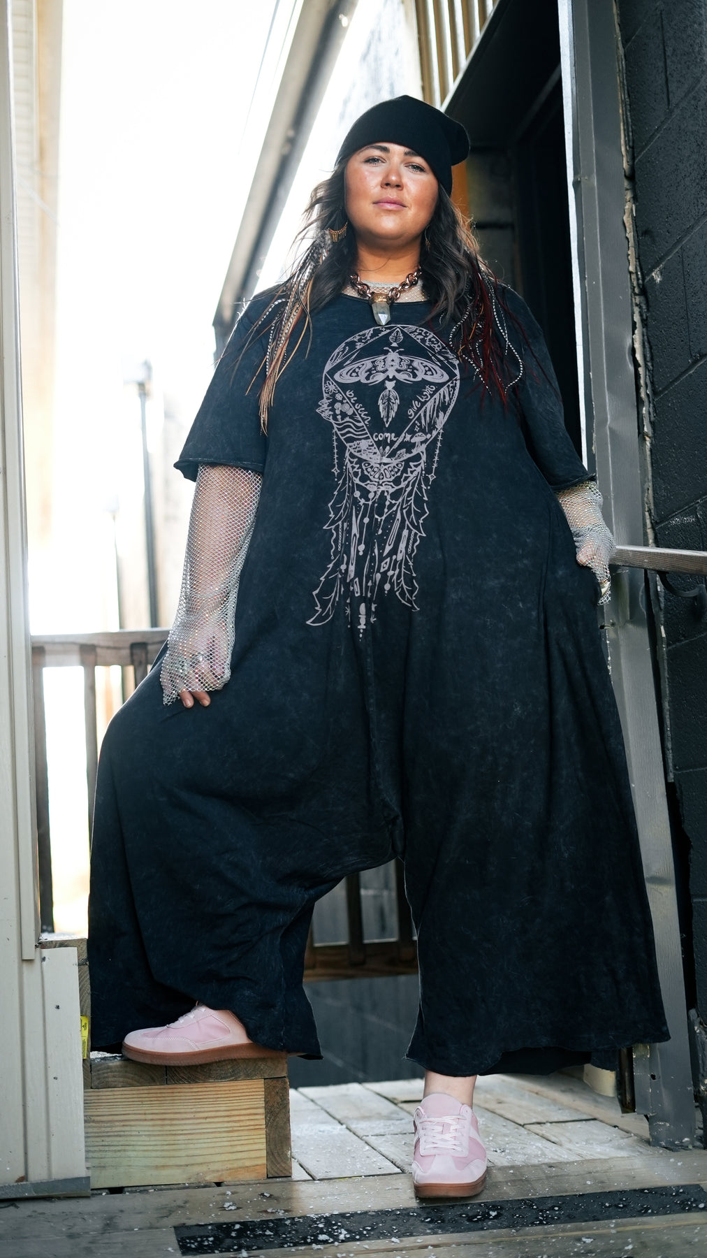 Come Be Seen Give Light Onesie Overall by Kantha Bae