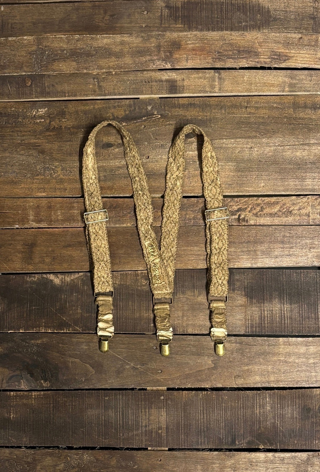 Gypsy Suspenders in Olive Lace