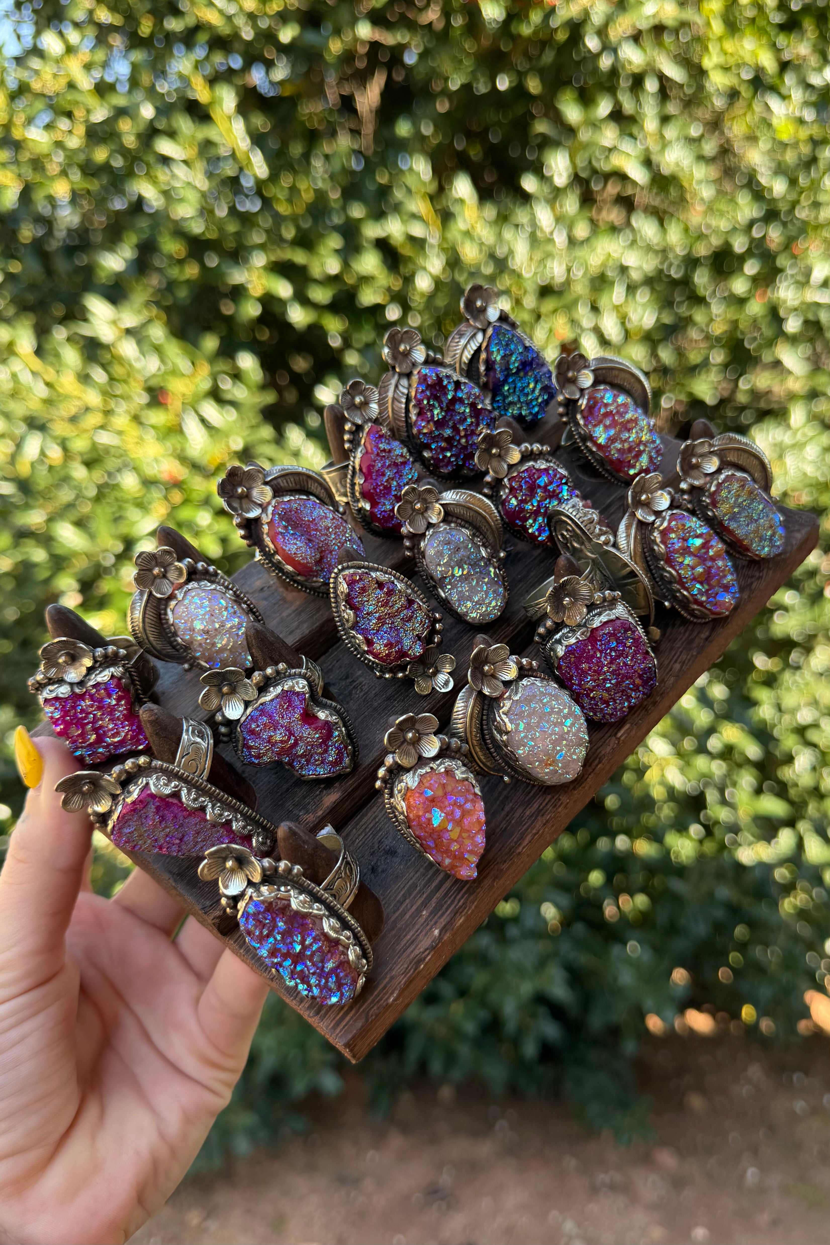 Shine Bright Sparkle Geode Ring