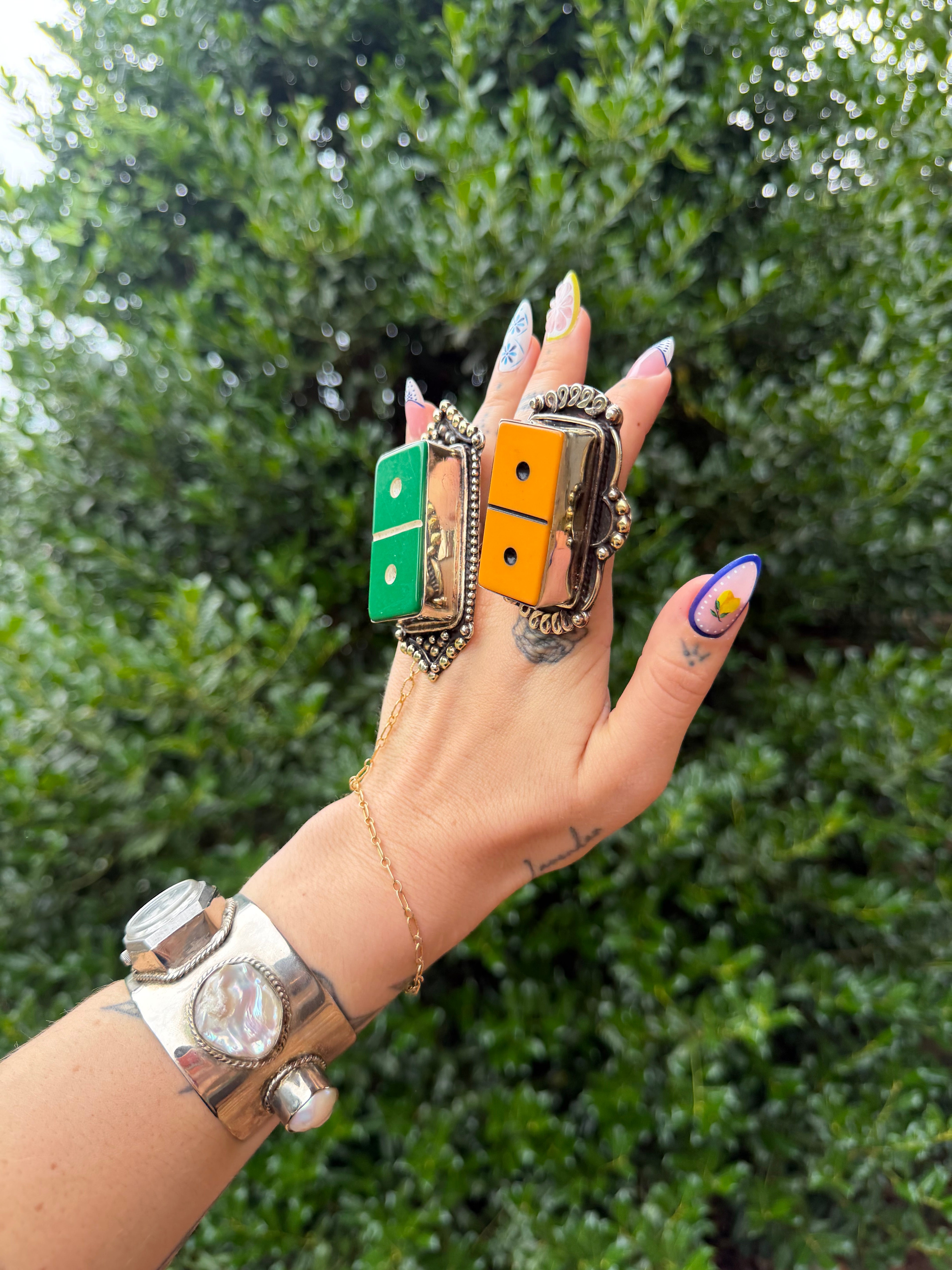 Snake Eyes Statement Ring