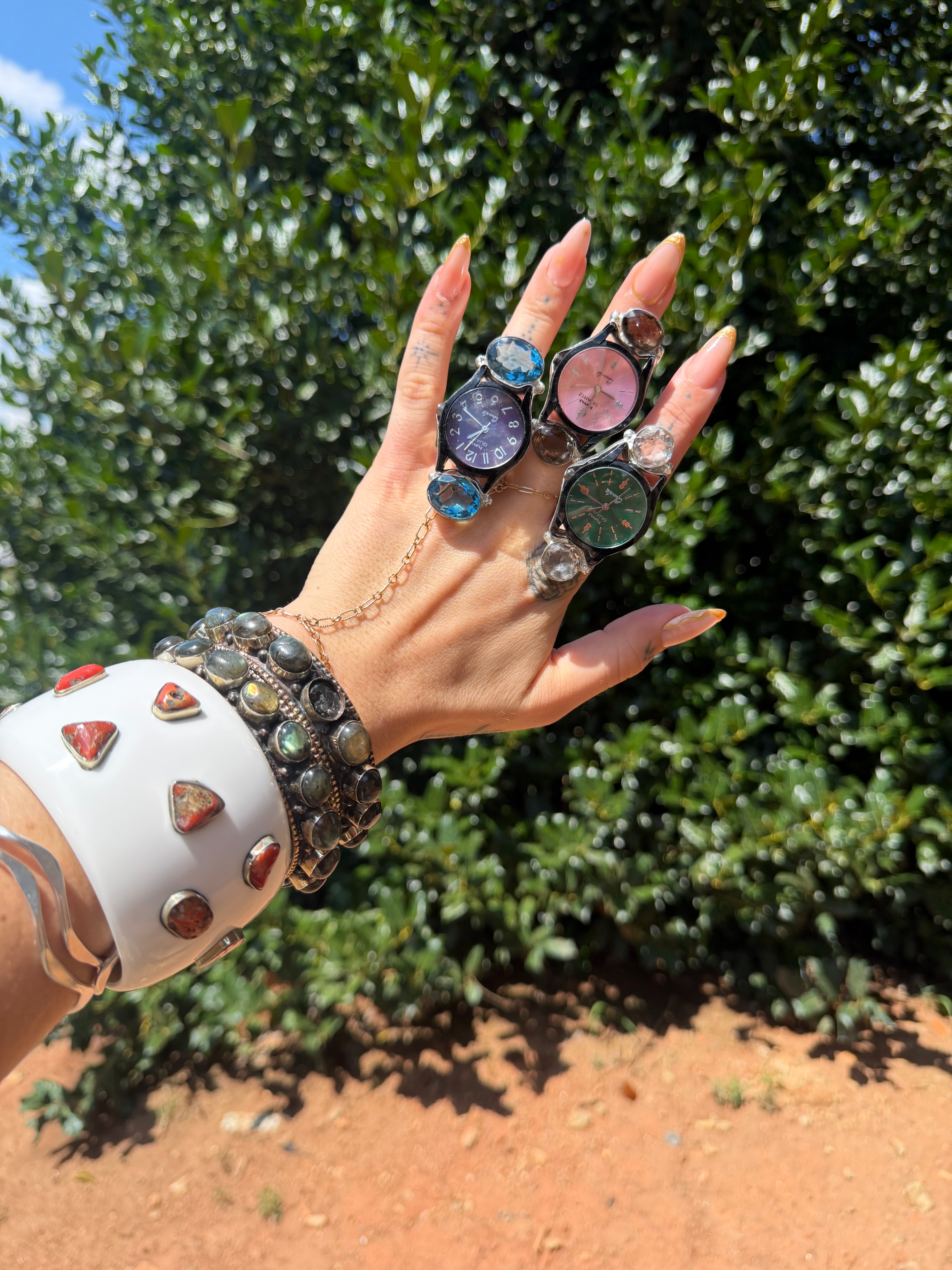 Tick Tock Stacked Ring