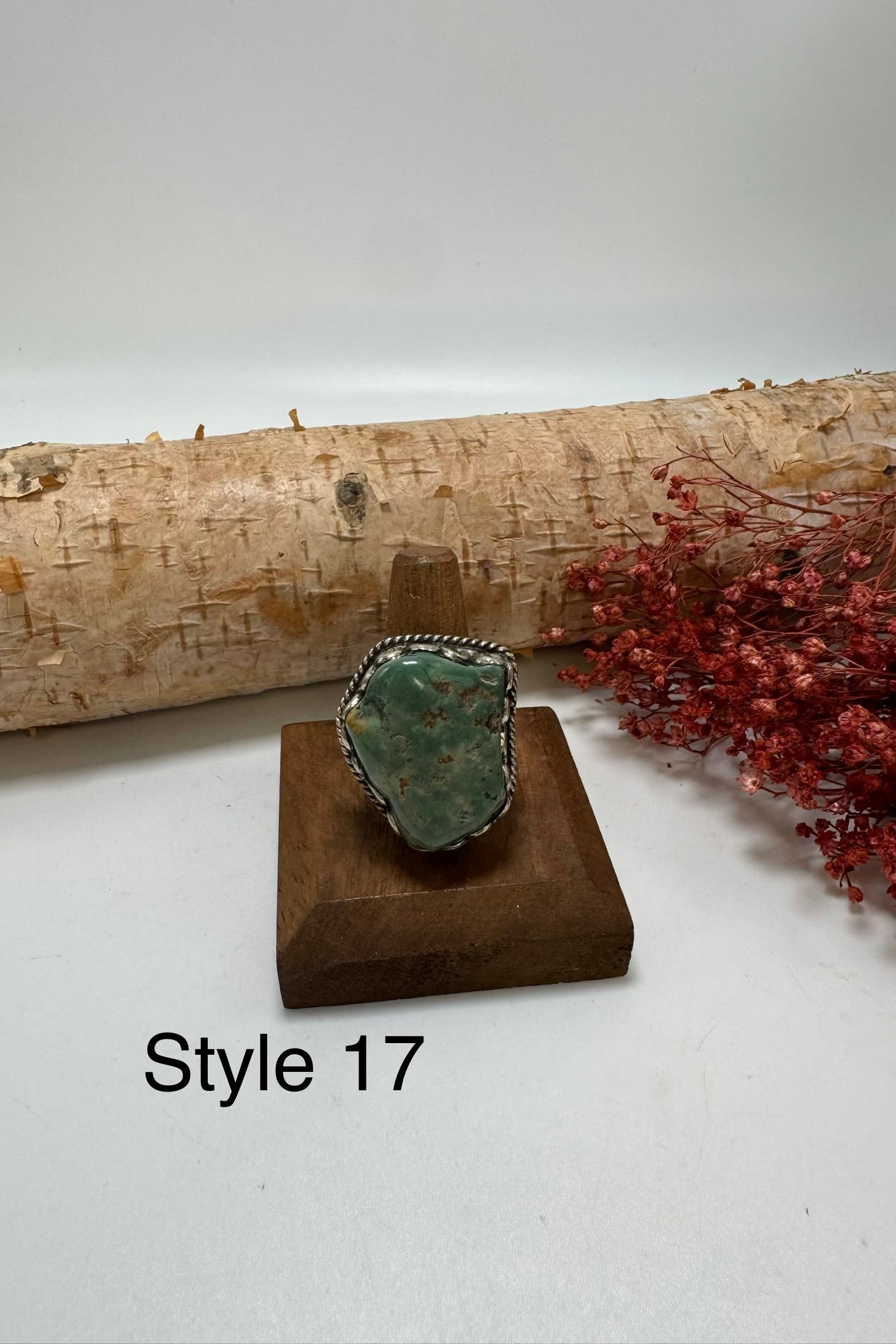 Lil Turquoise Chunk Stone Ring