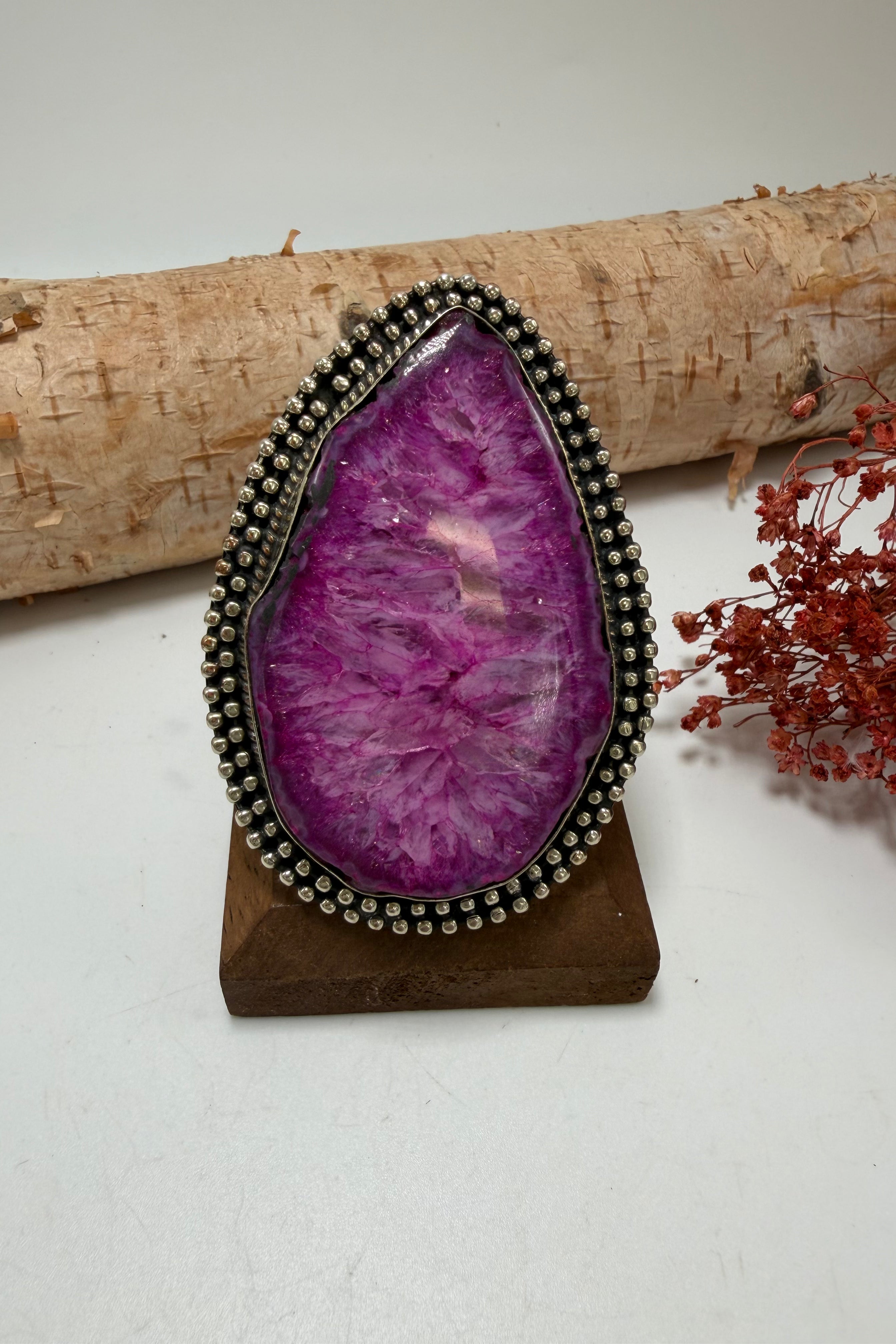 Crackled Purple Ring