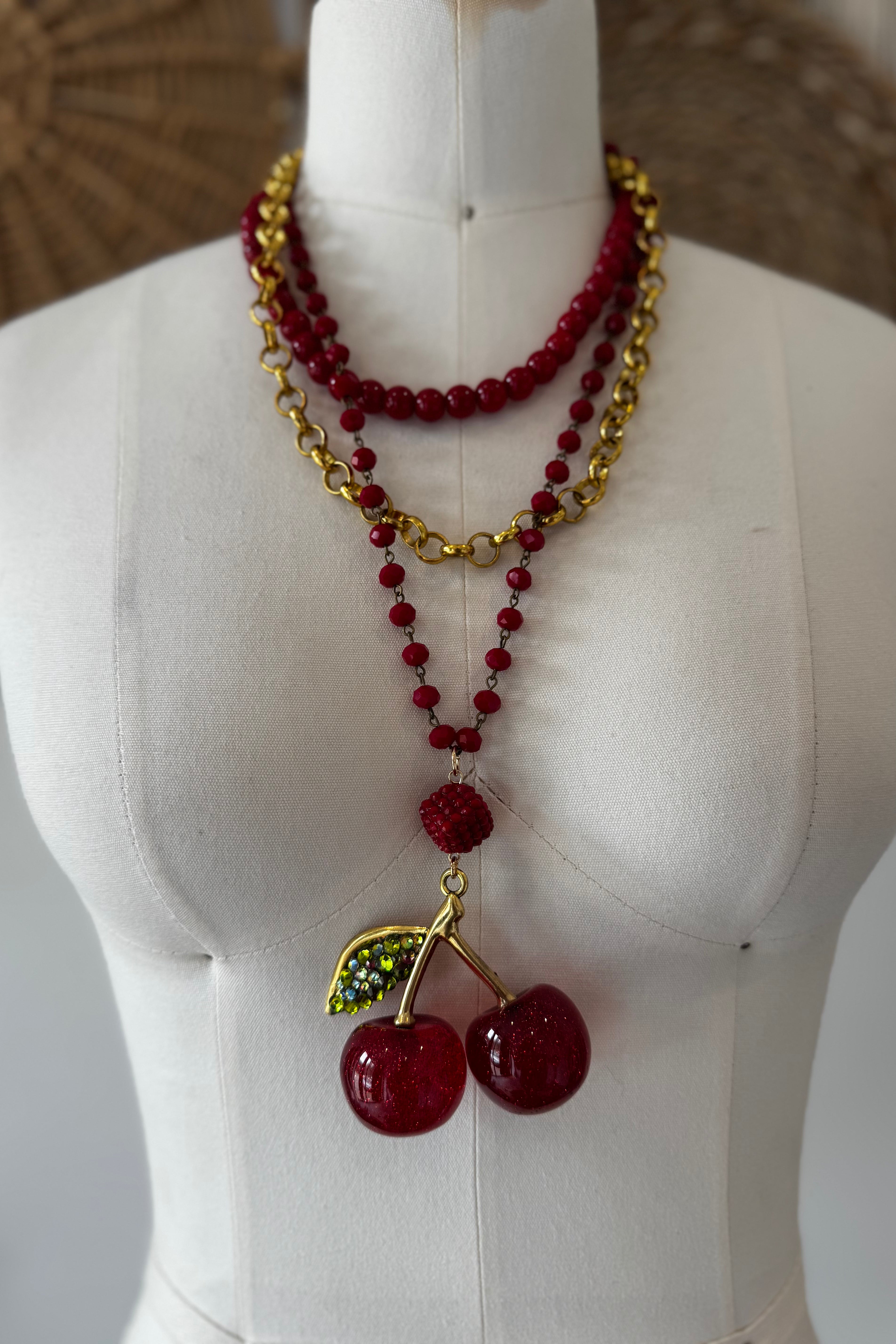 Layered Cherry Bliss Necklace