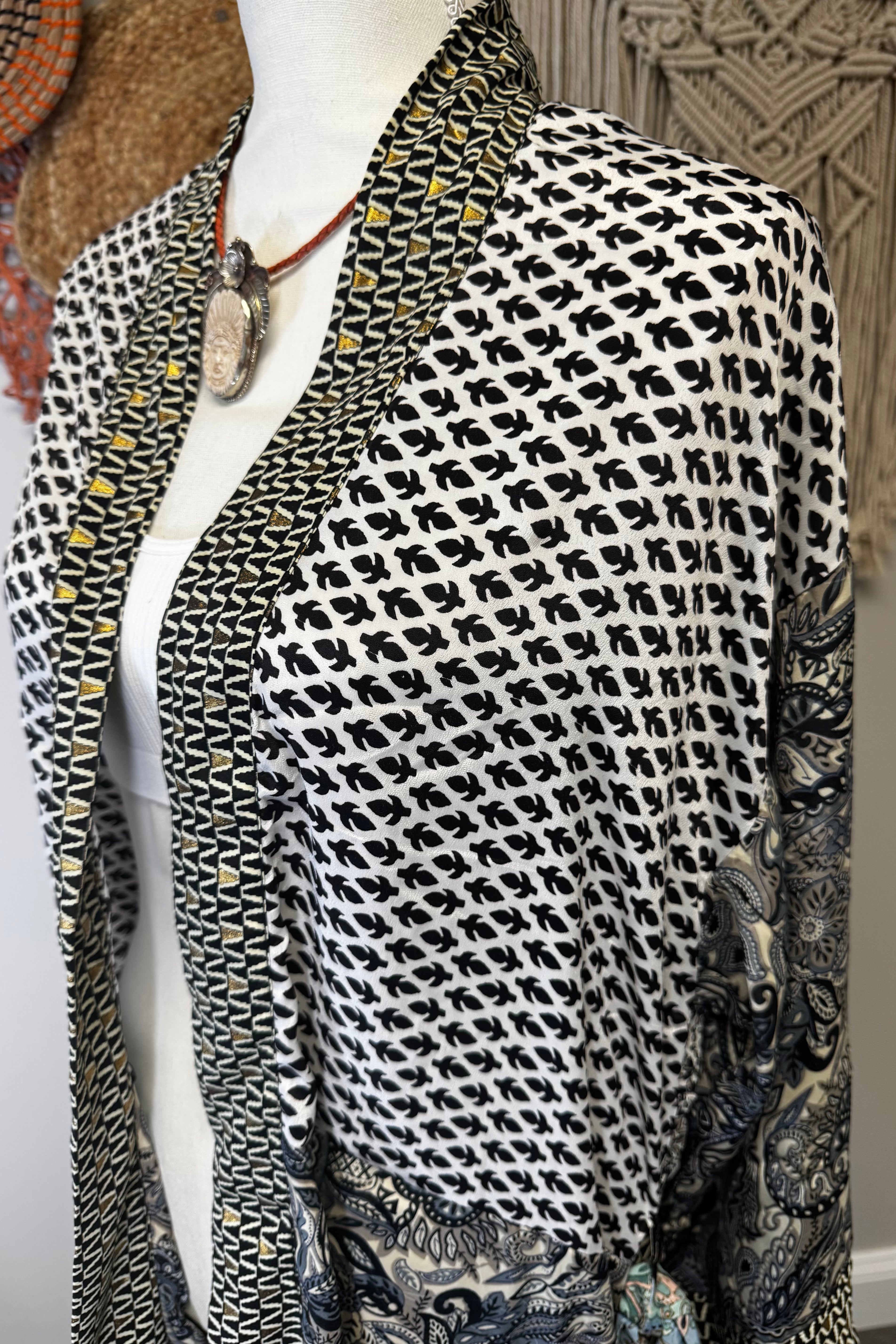 Poly Silk Kimono Combo L