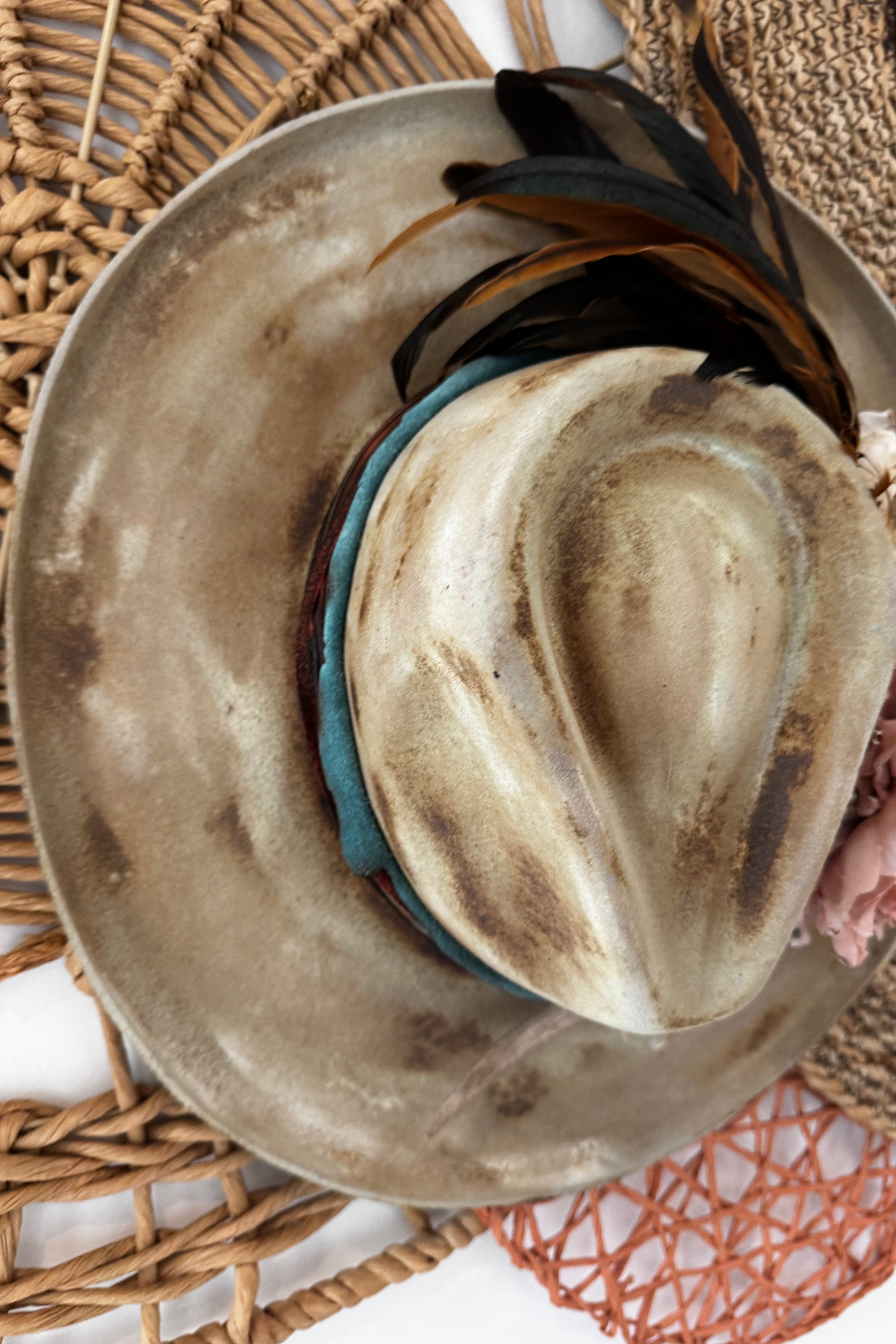 So Proper Cowgirl Big Floral Statement Hat