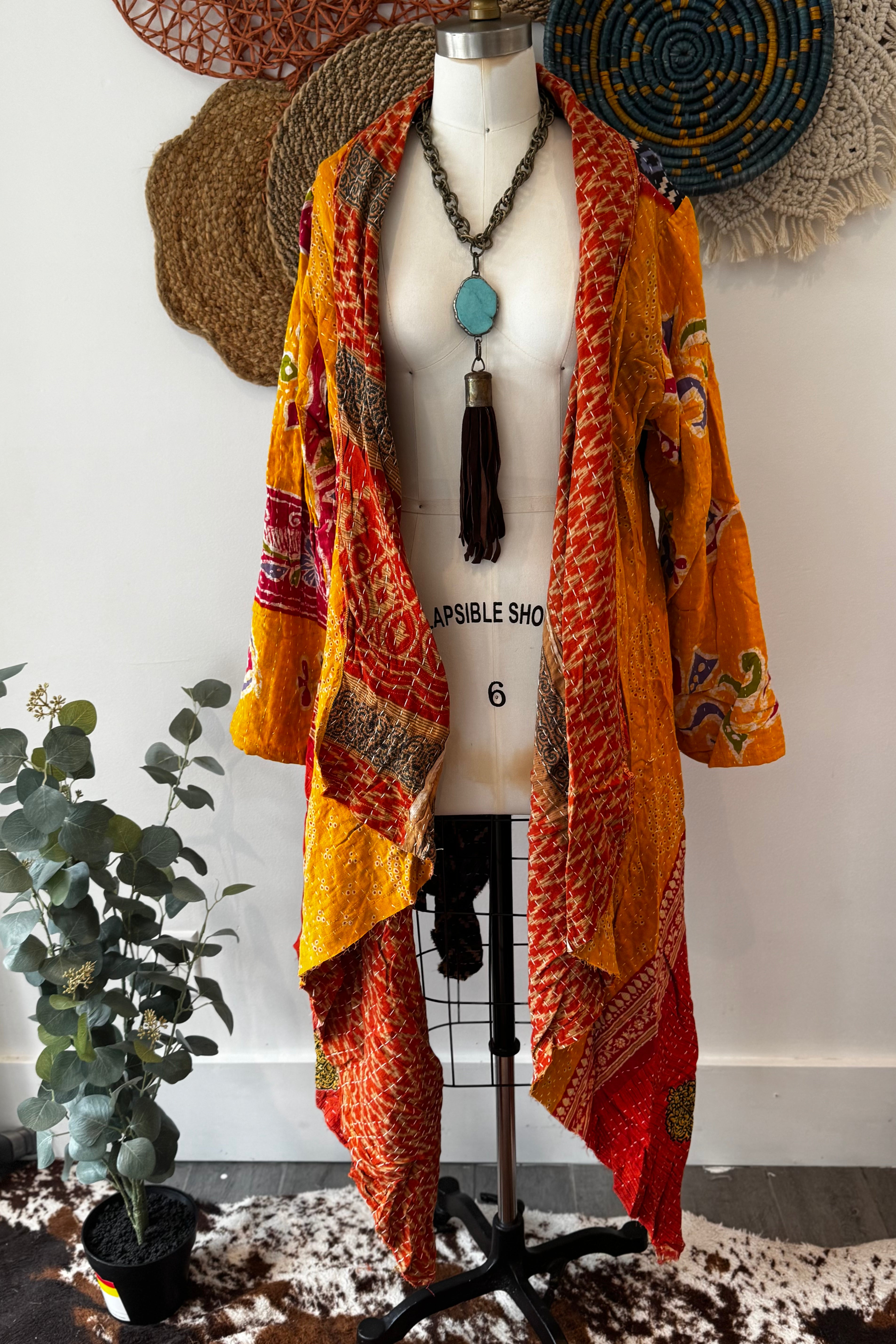 Kantha Sunrise Duster Combo J