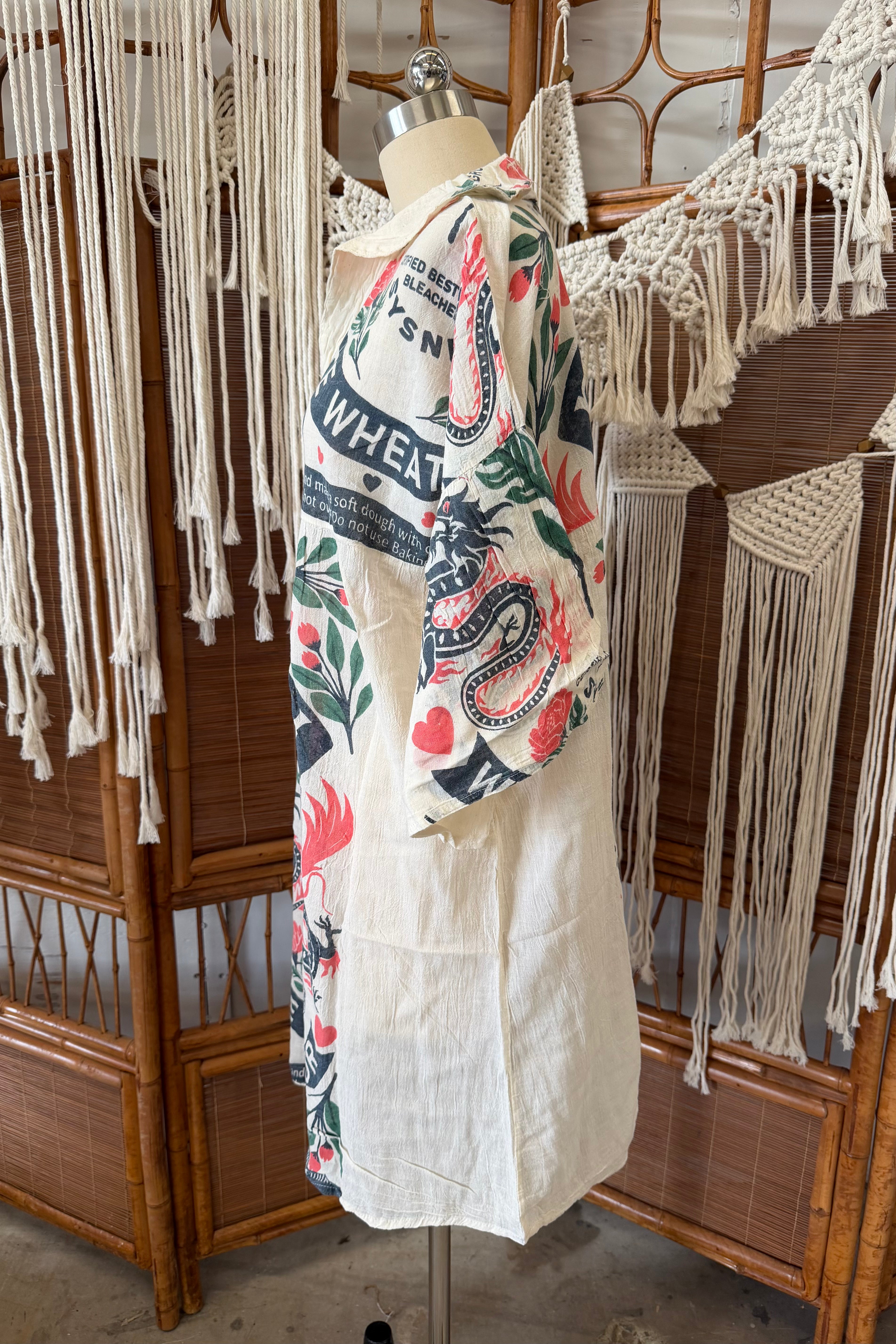 The Dragon Collard Lightweight Cotton Midi Dress