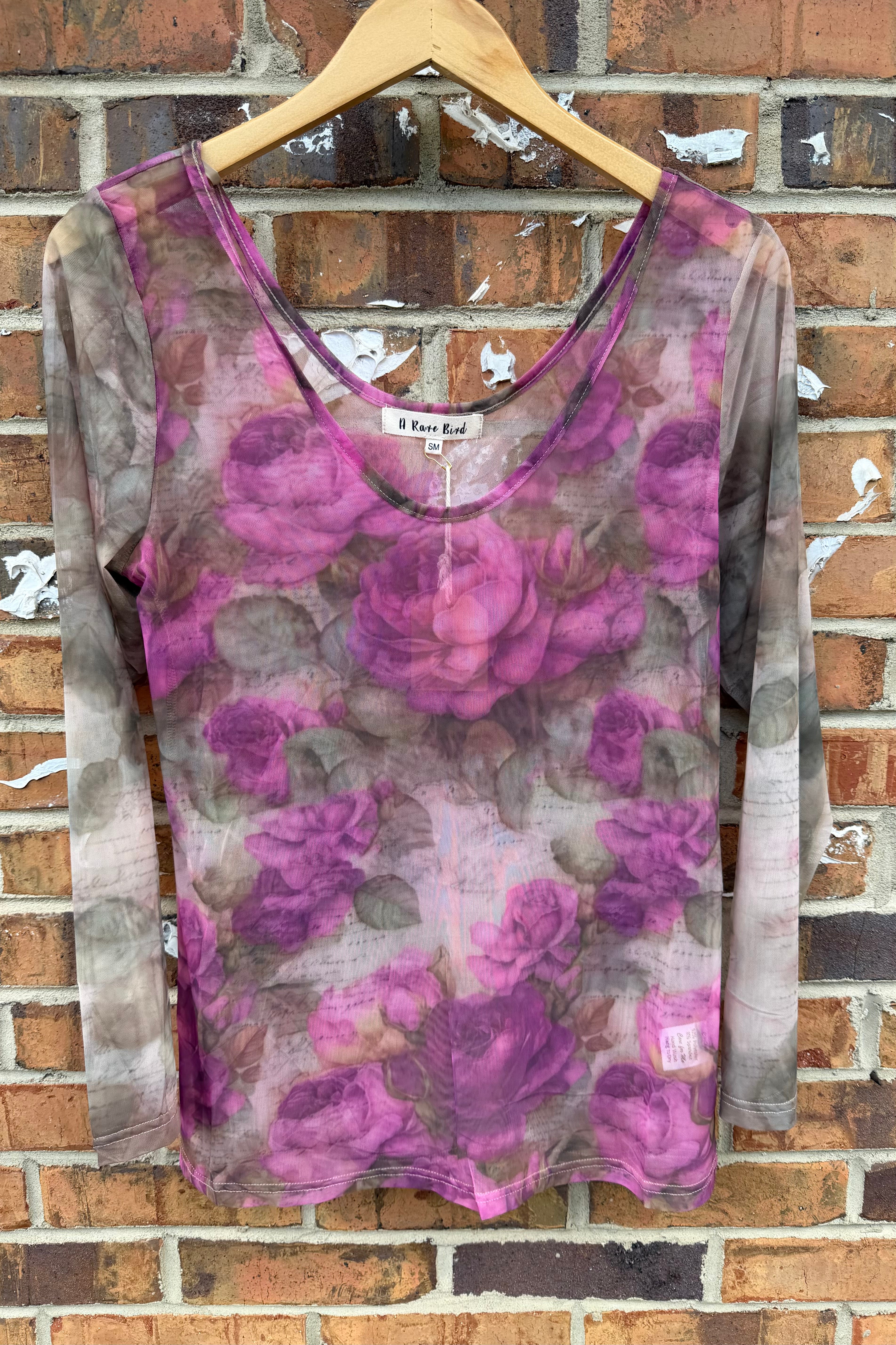 Rare Bird Sheer Floral top