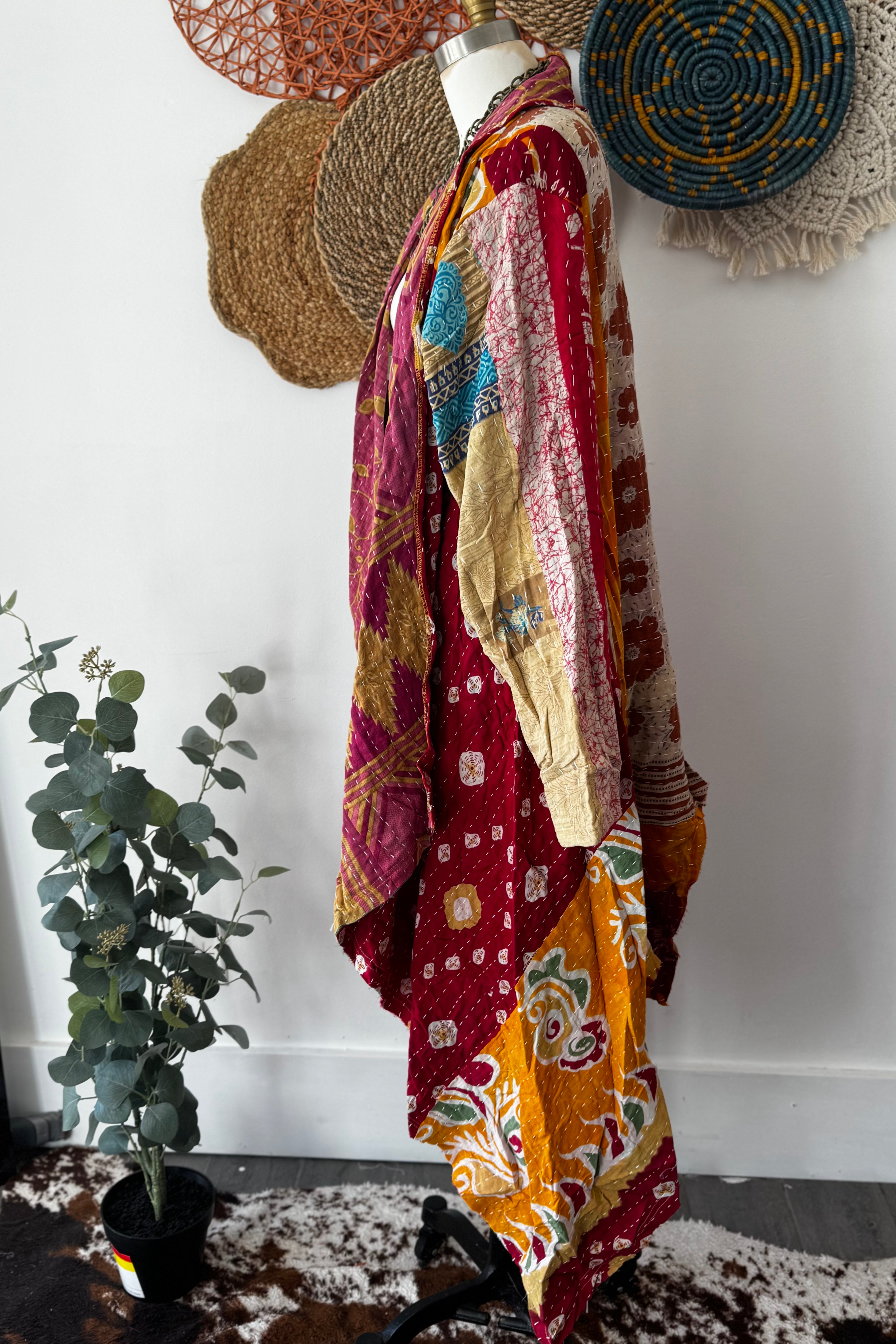 Kantha Sunrise Duster Combo A