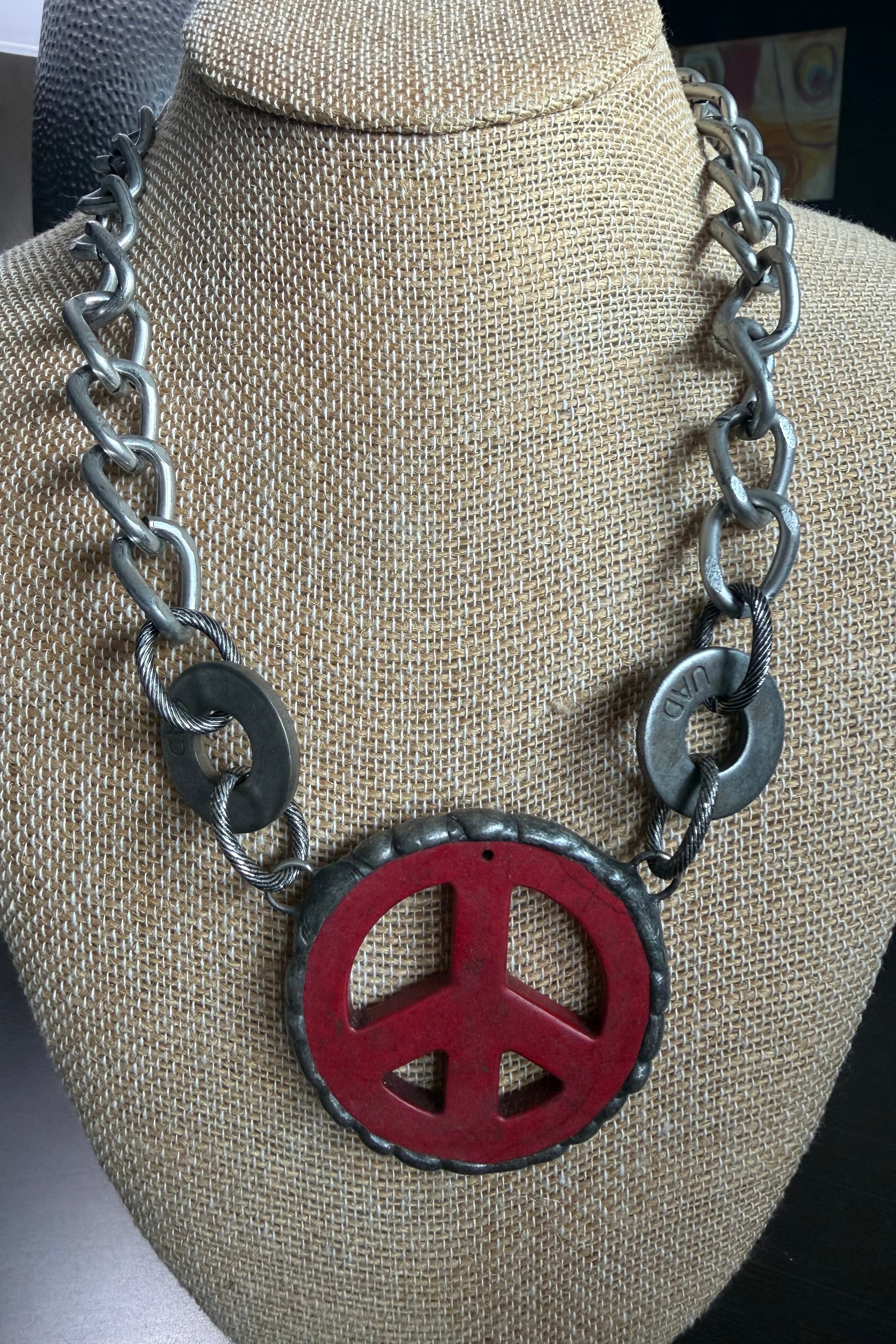 Red Peace Necklace