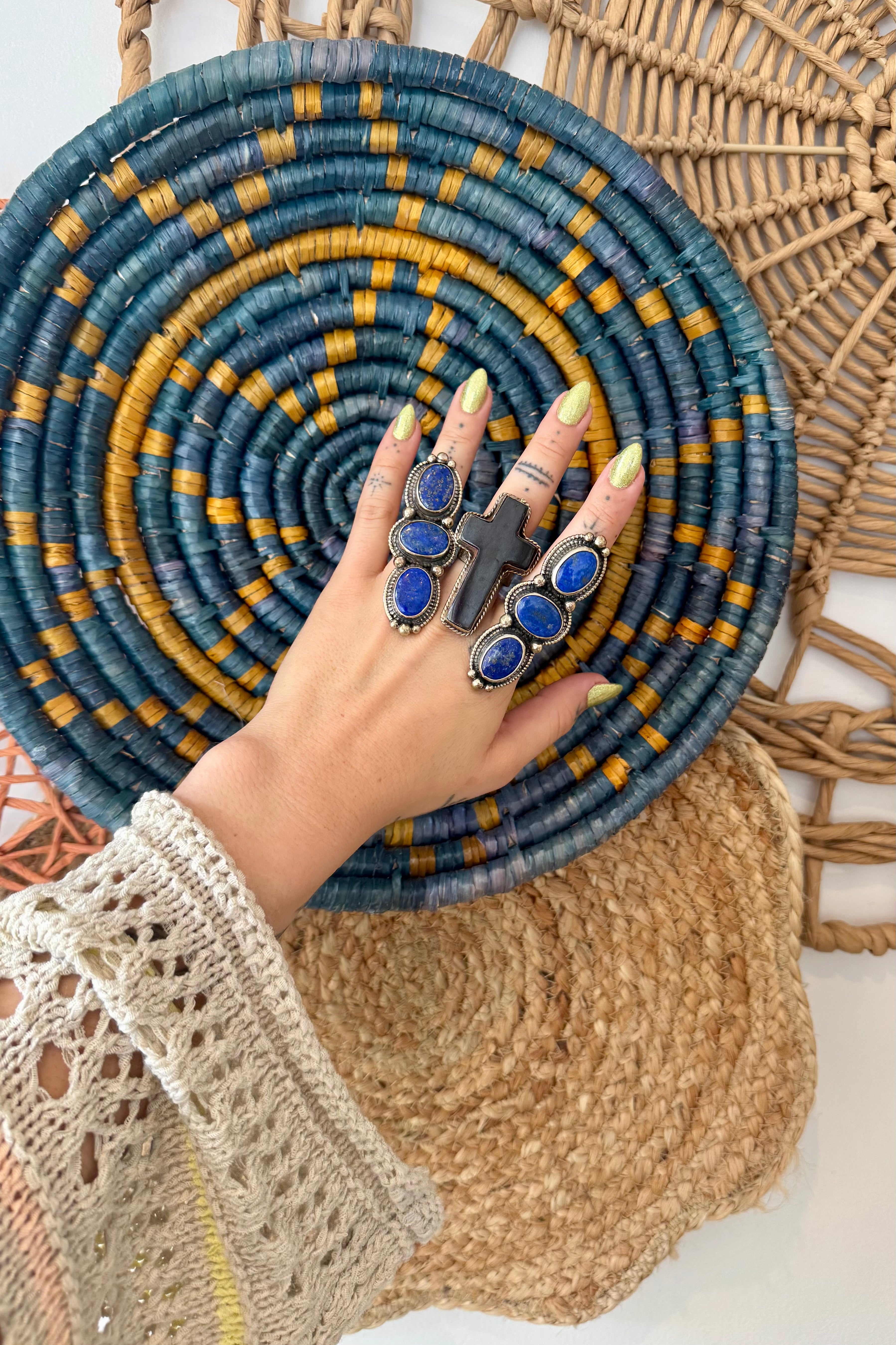 Lapis Stunner Tiered Ring