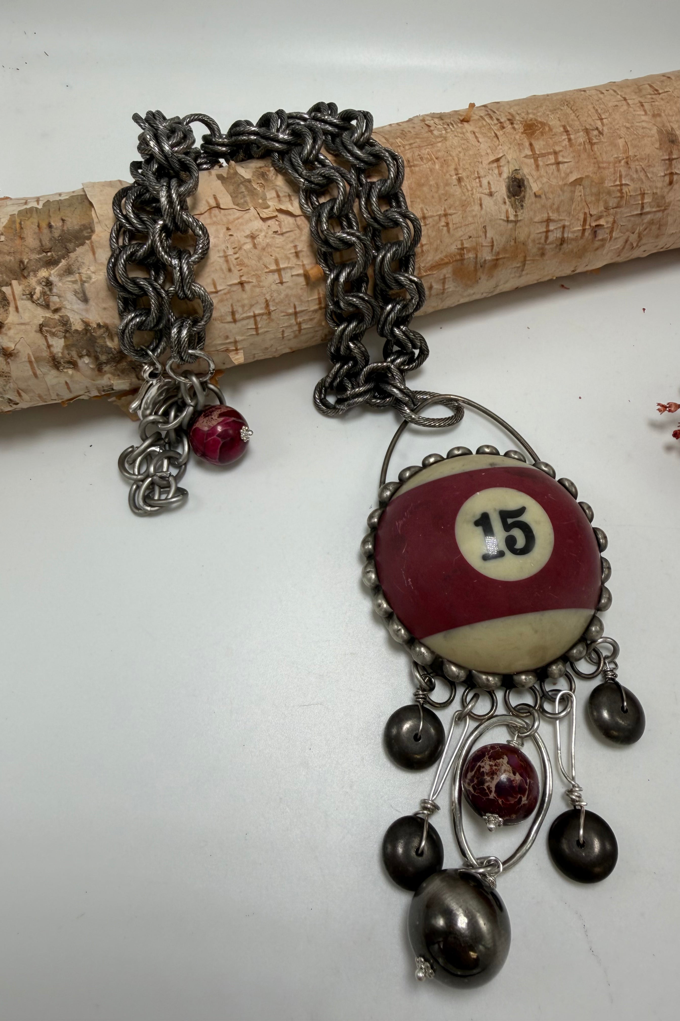 Giant Pool Ball Necklace