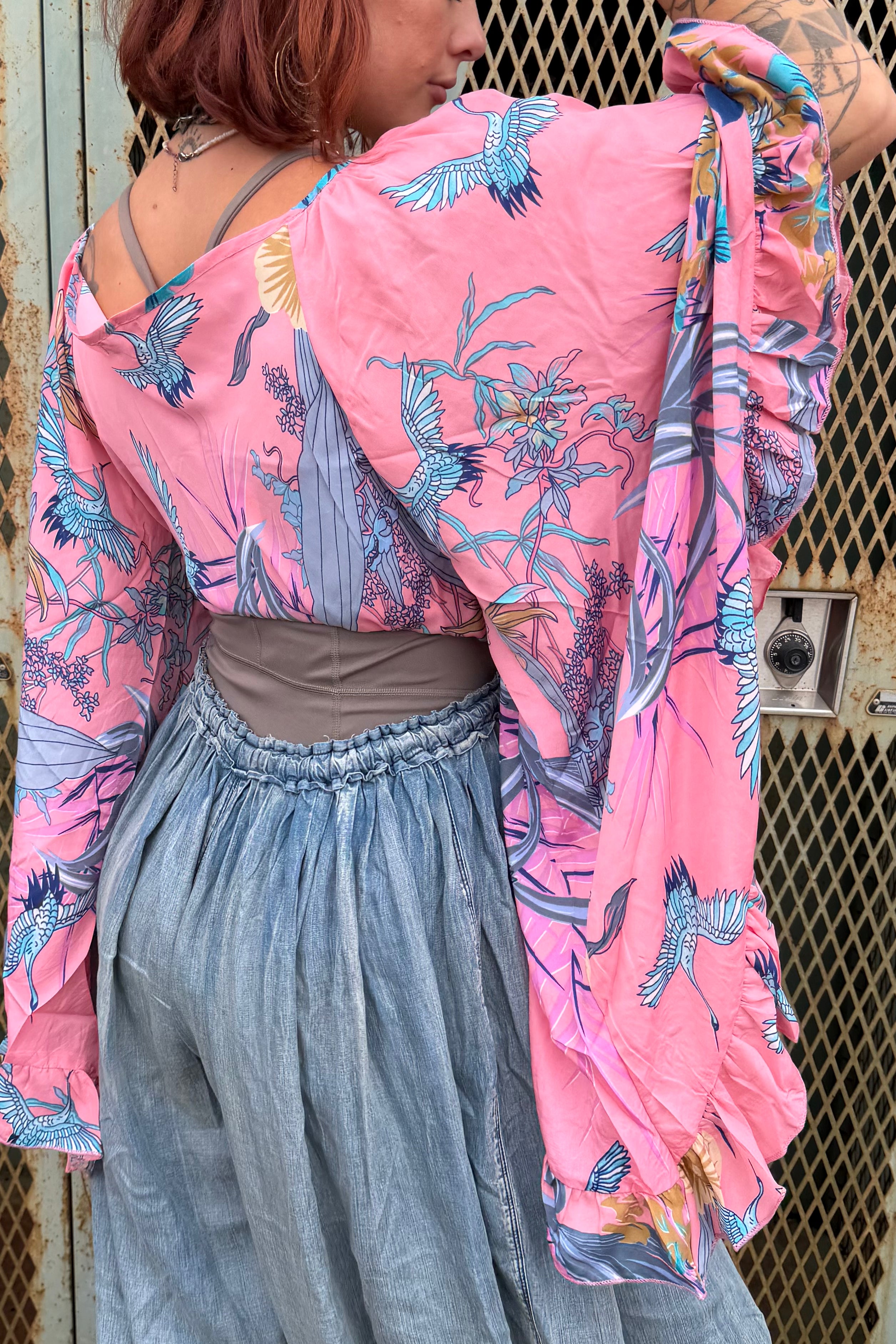 Butterfly Center Cinched Top Combo C