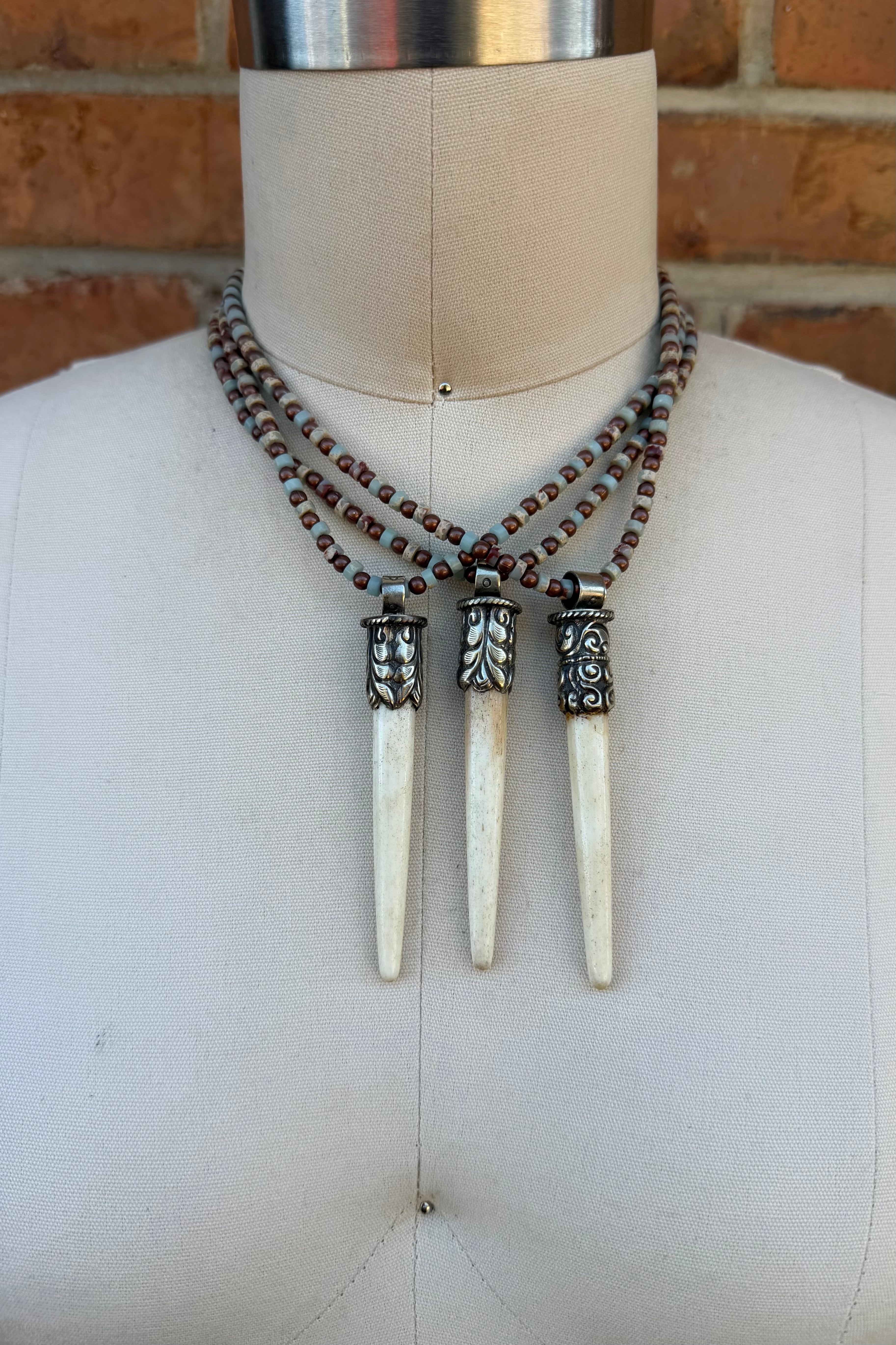 Bone Spike Shorty Necklace