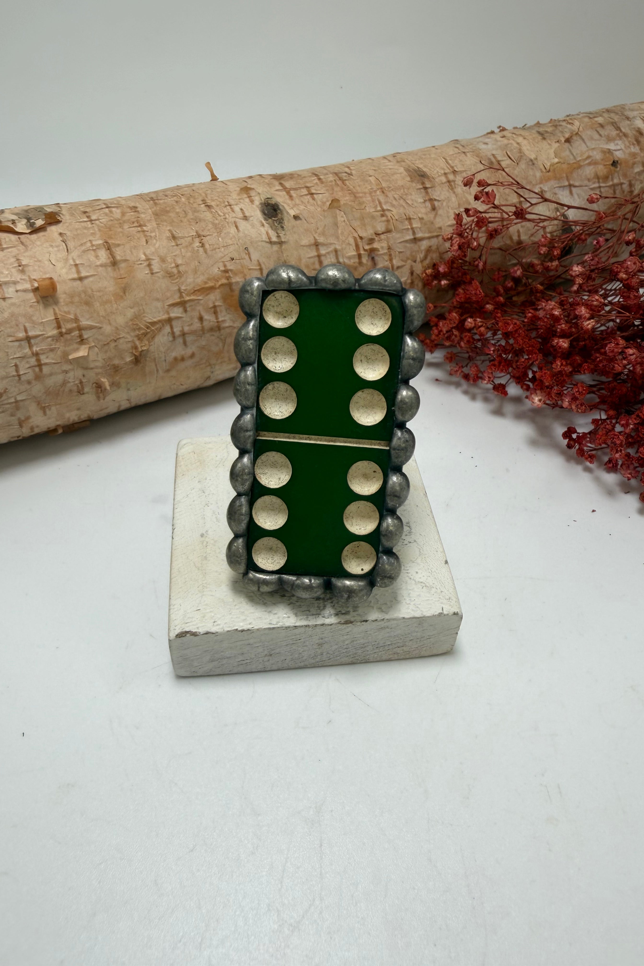 Green Domino Ring