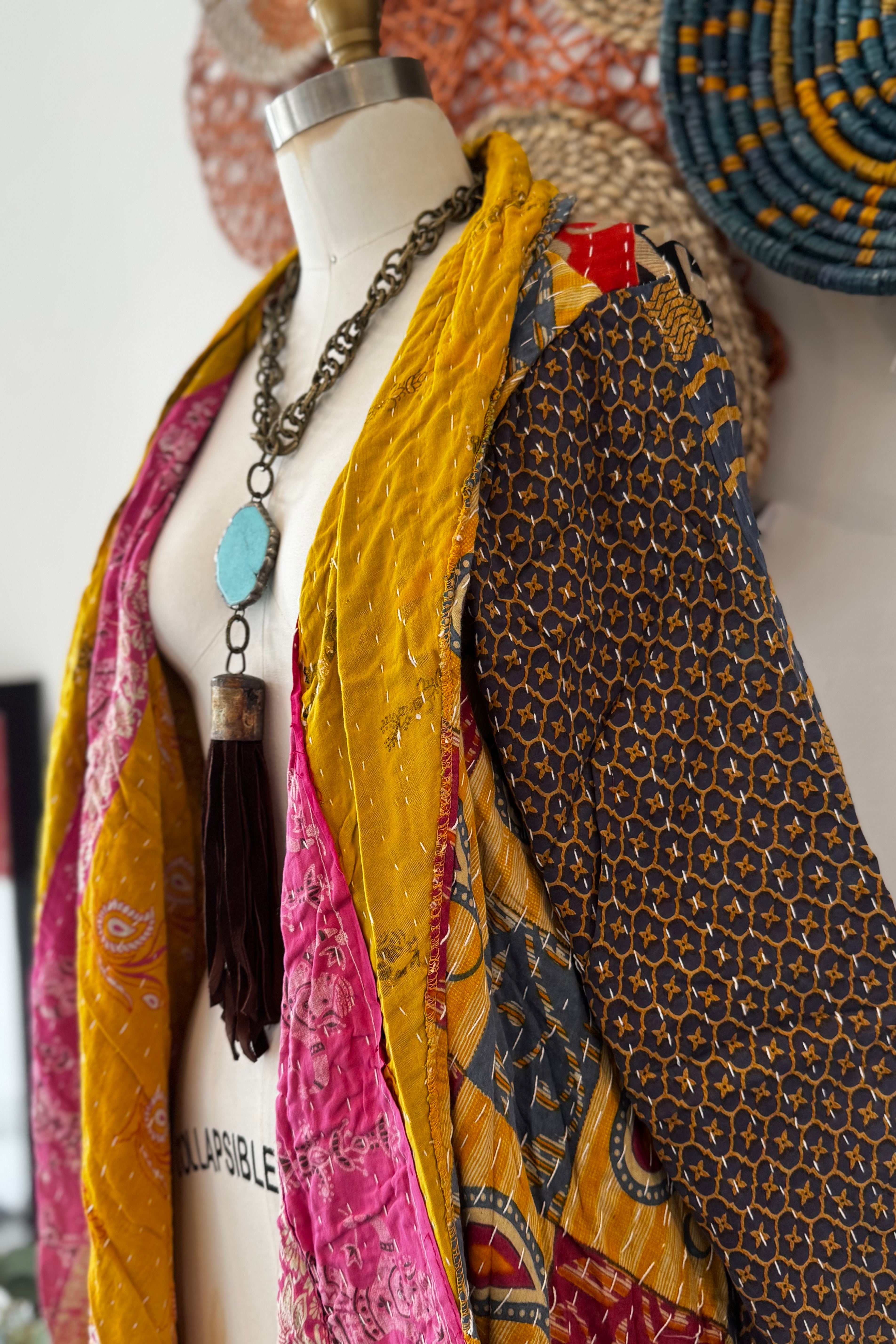 Kantha Sunrise Duster Combo F
