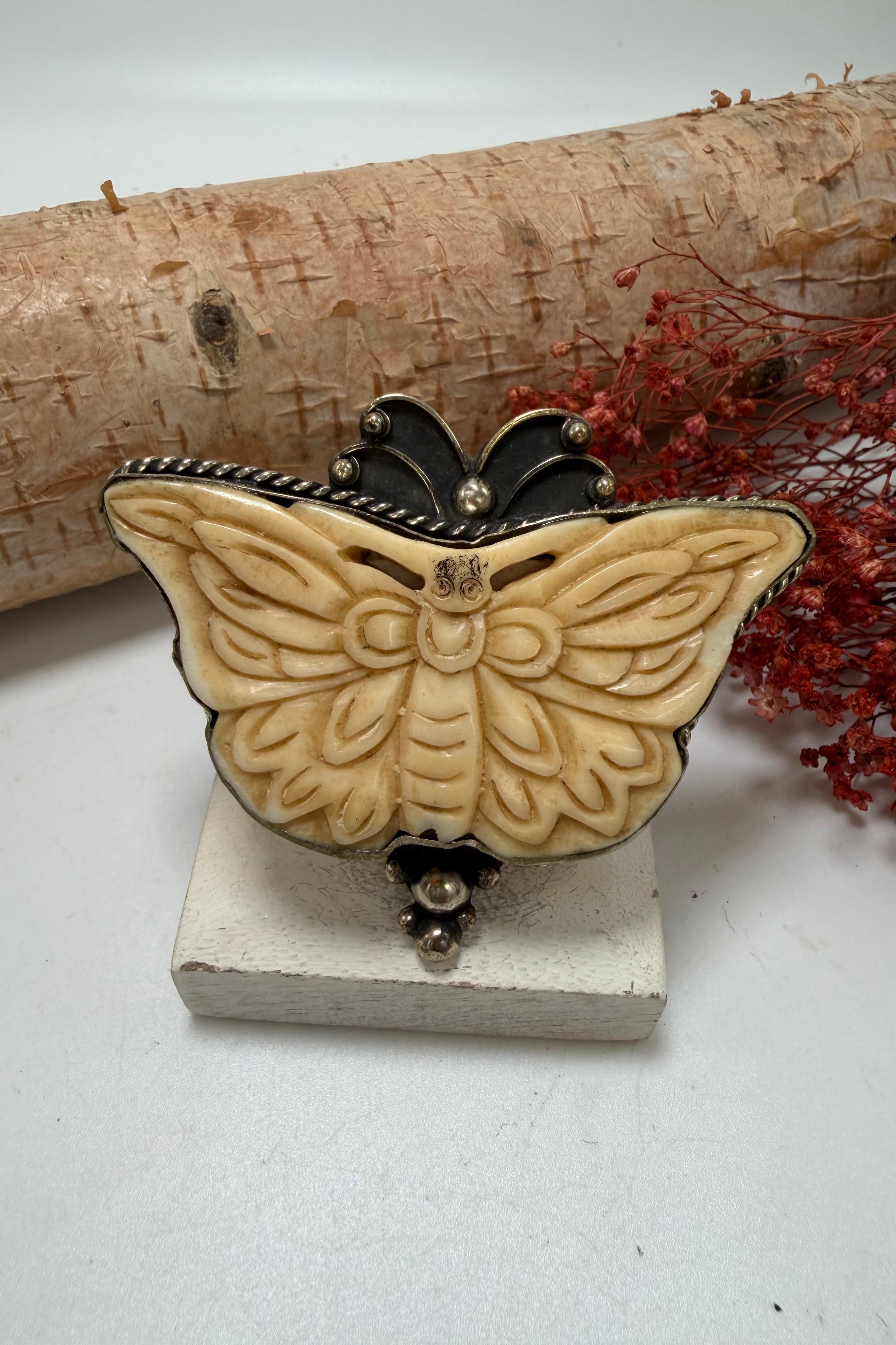 Carved Butterfly Ring