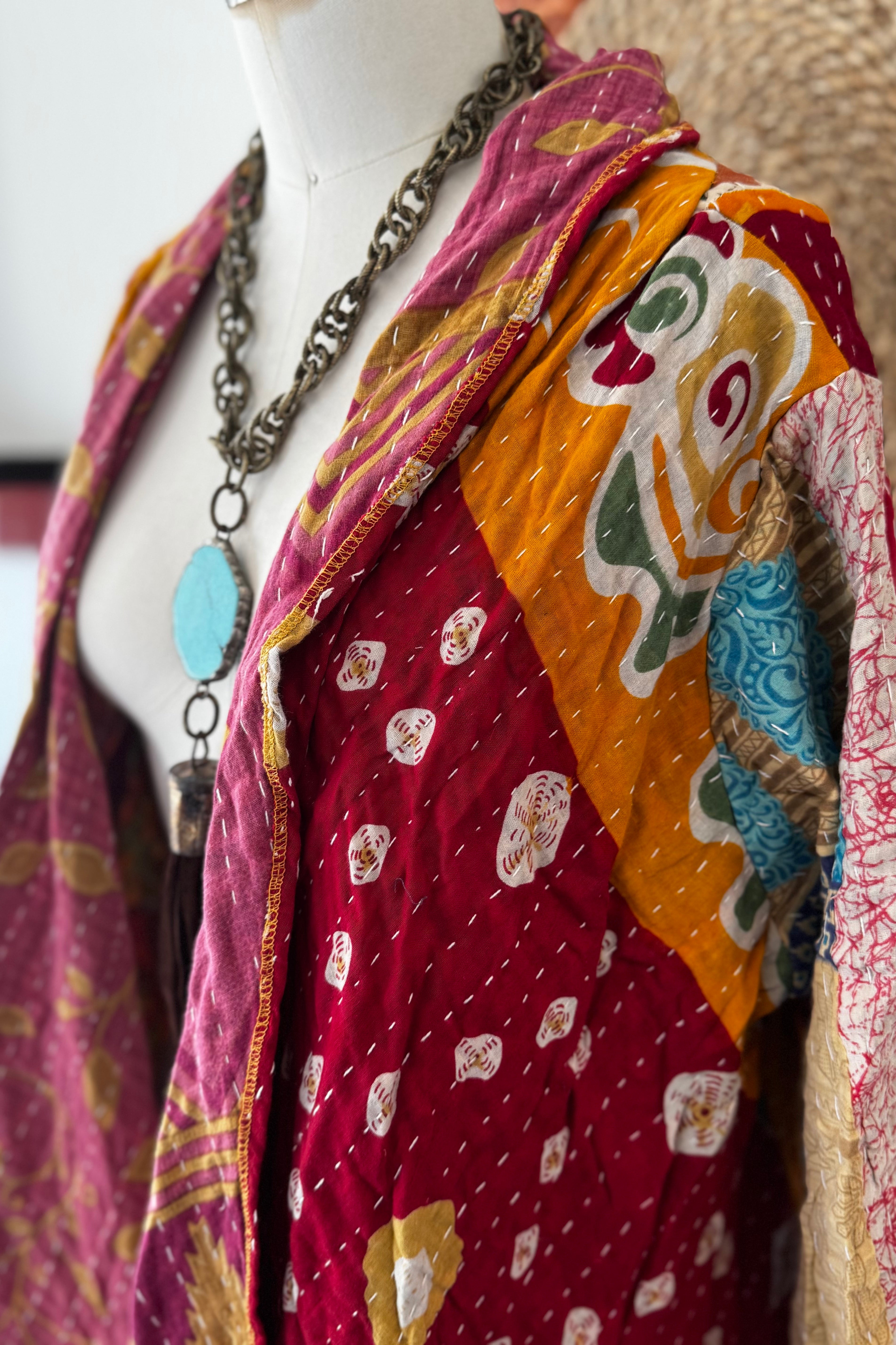Kantha Sunrise Duster Combo A