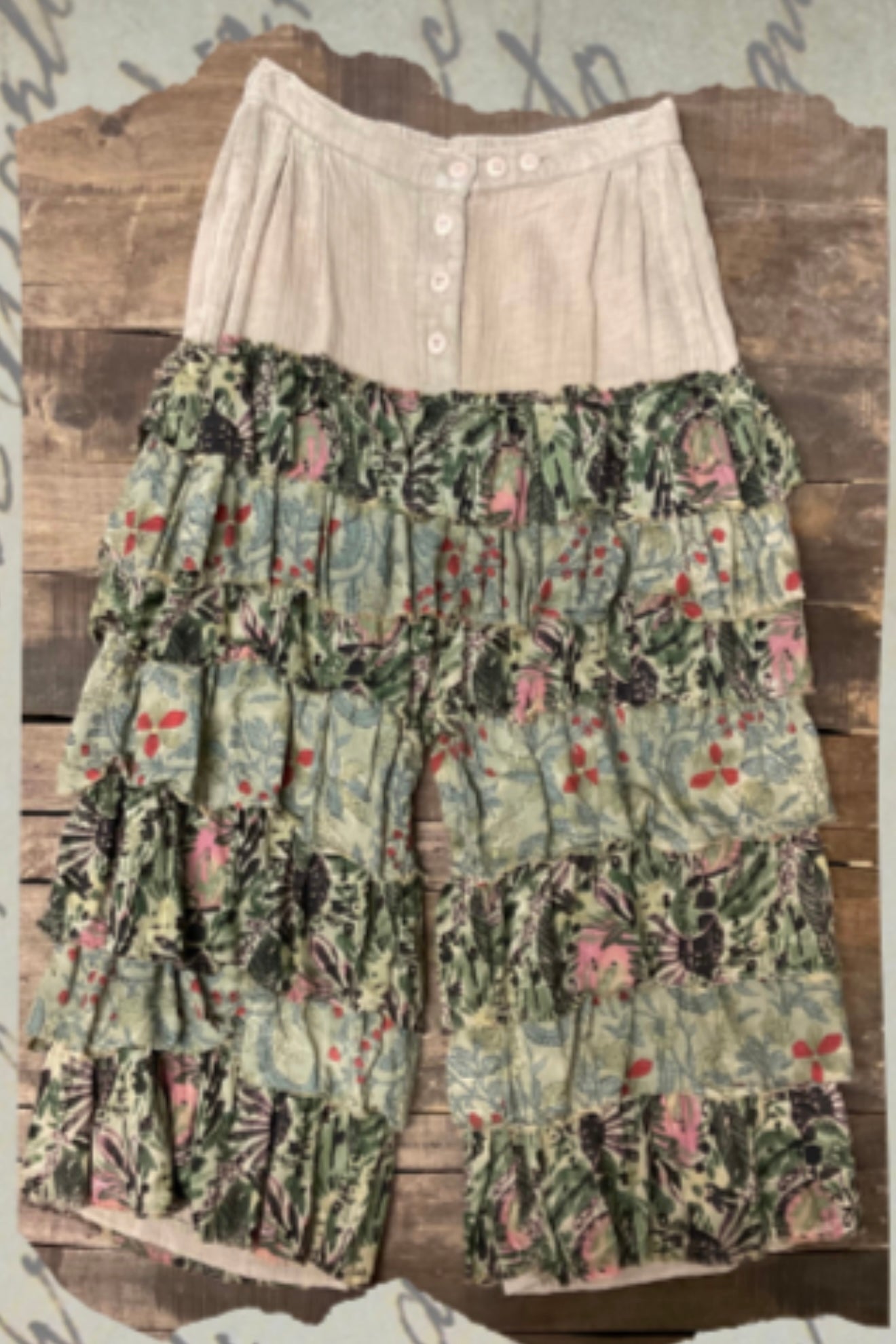 Preorder Forgotten Gardens Ruffle Pants - End Oct