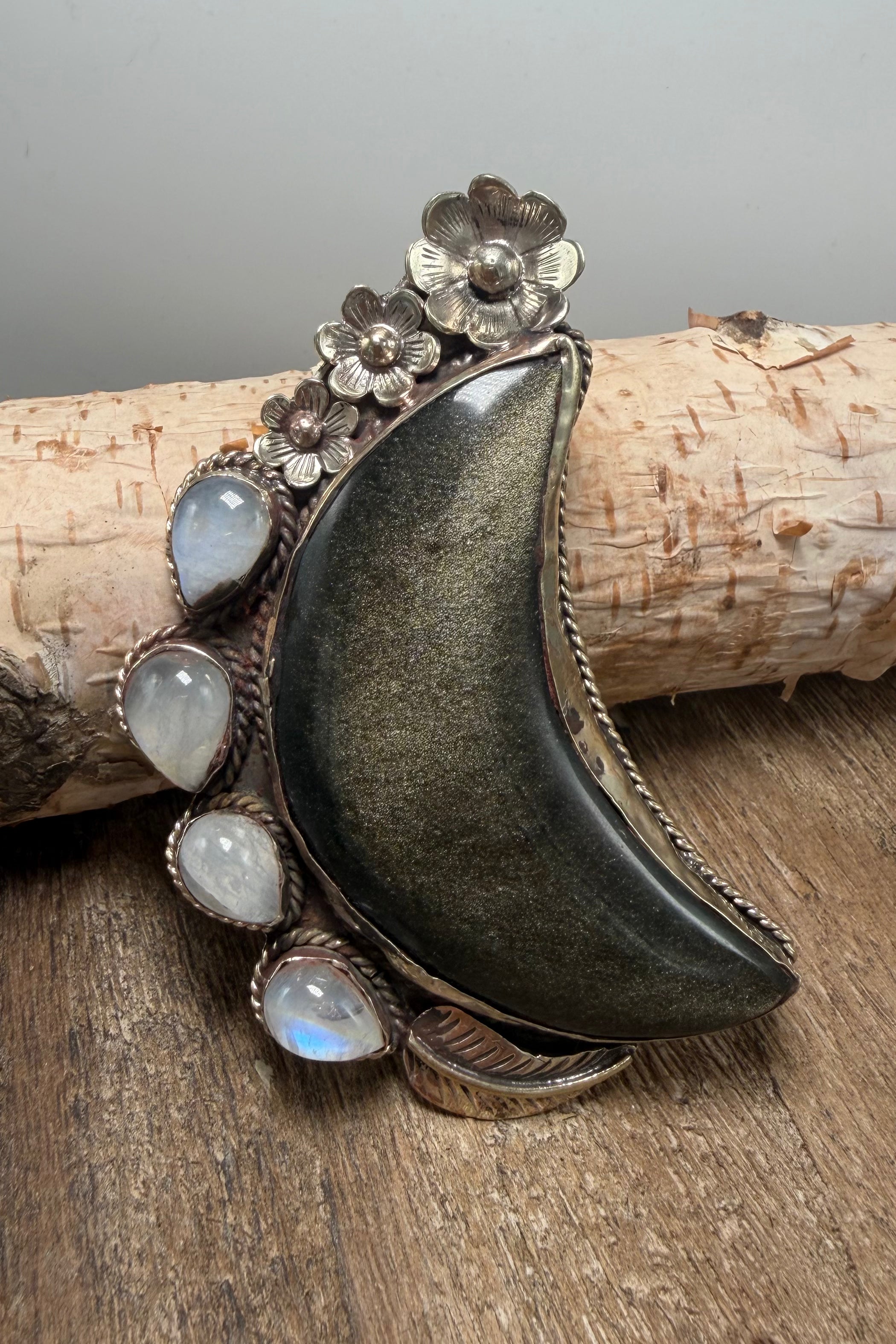 Midnight Rendezvous Moon Pendant