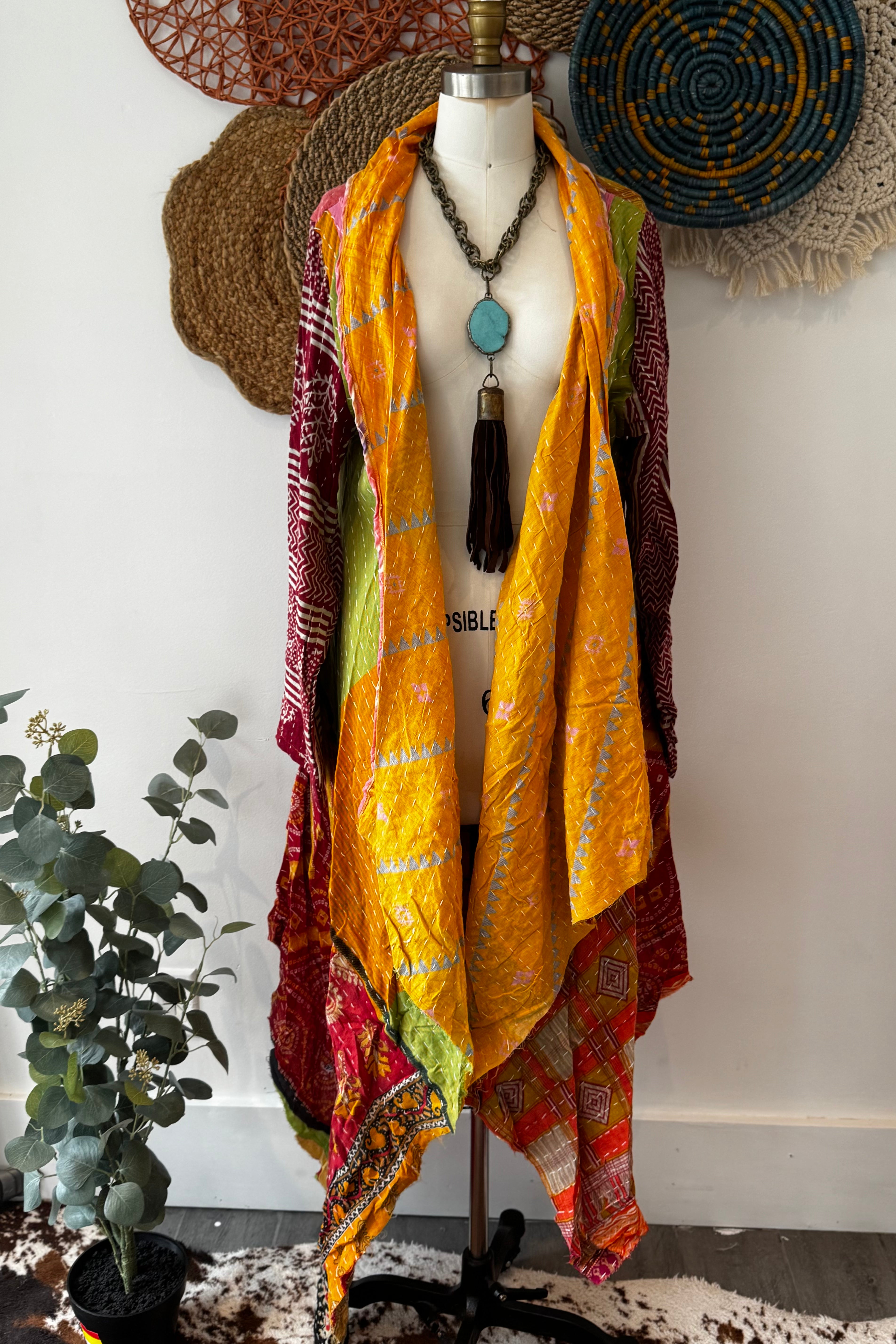 Kantha Sunrise Duster Combo G