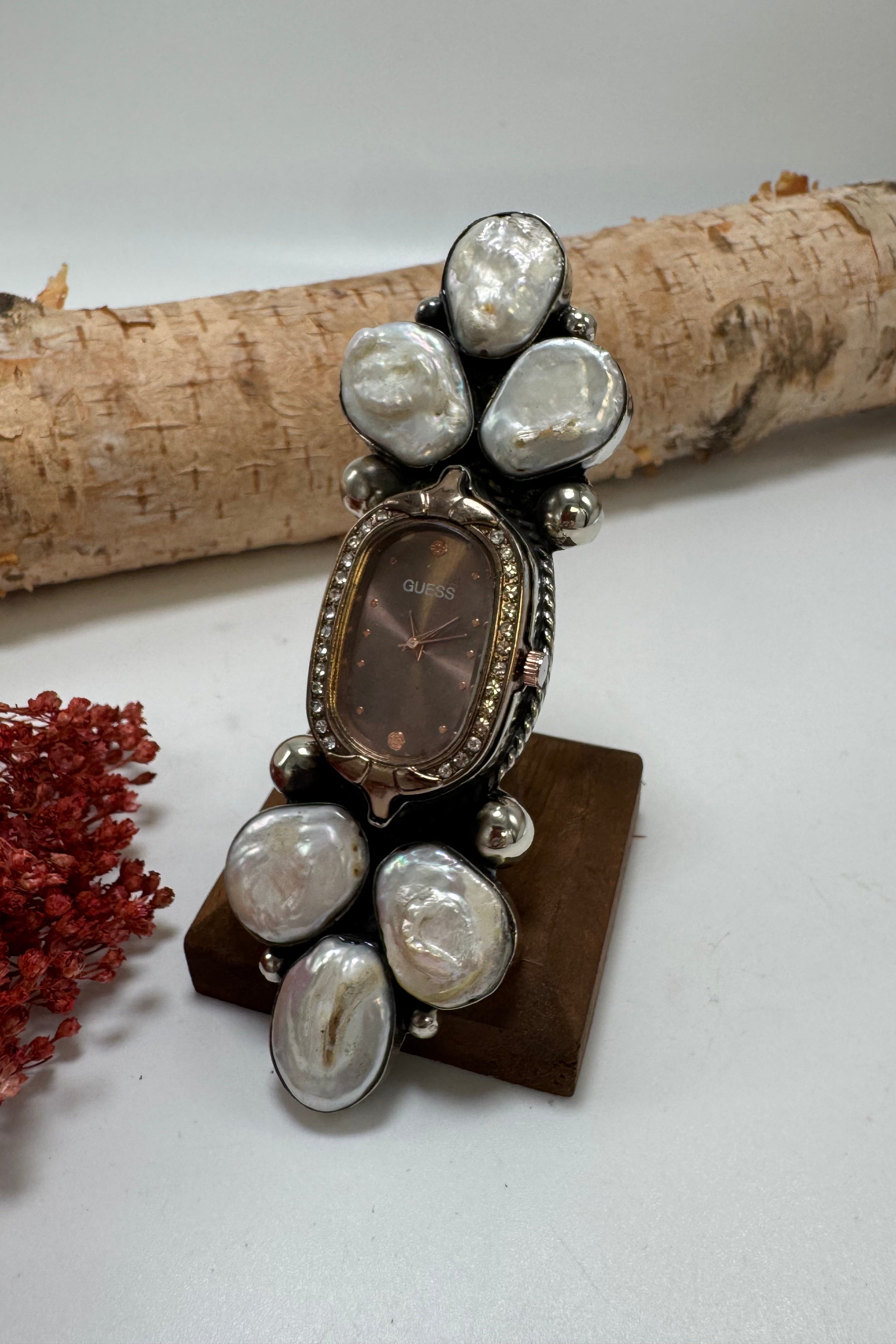Pearled On Watch Ring