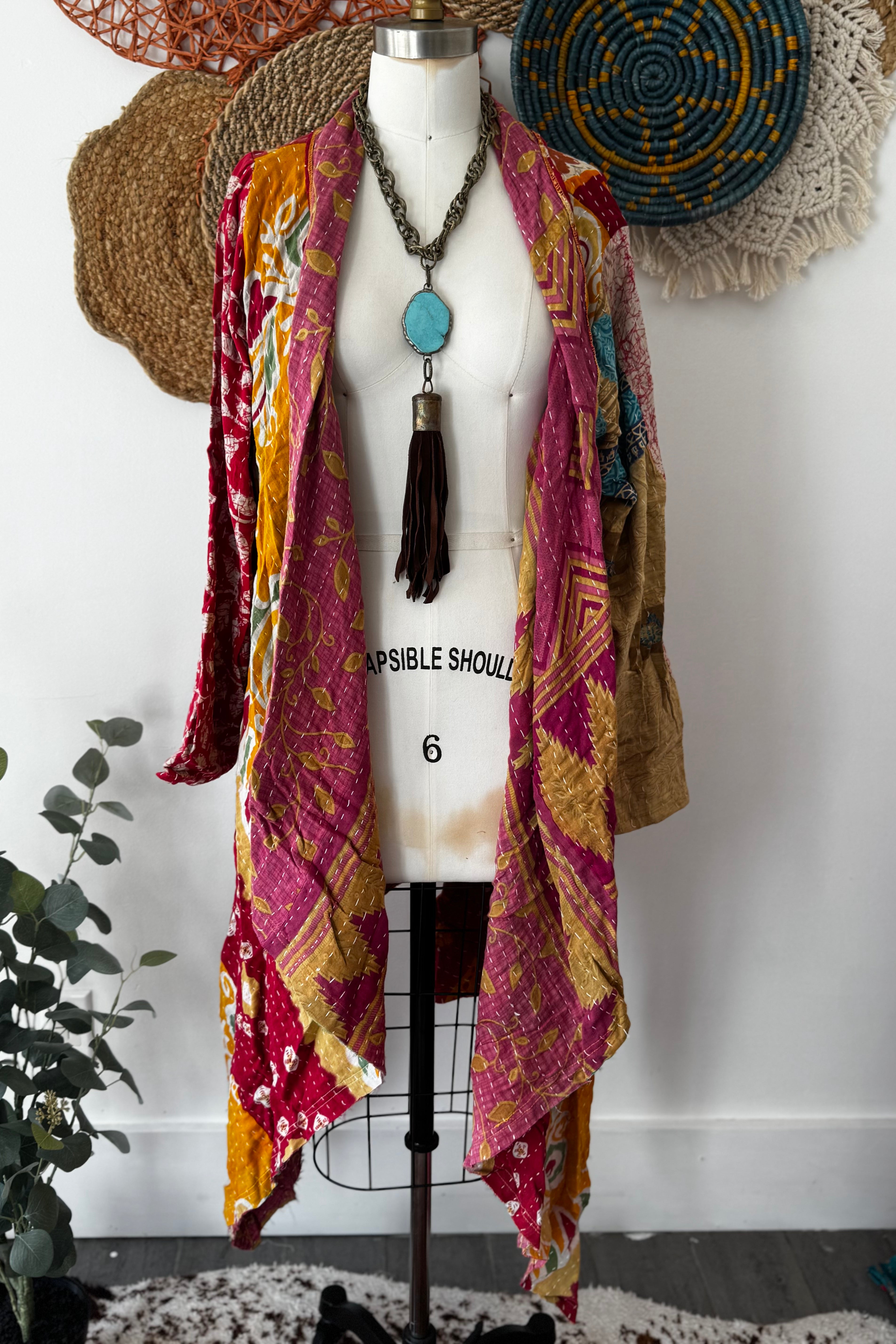 Kantha Sunrise Duster Combo A