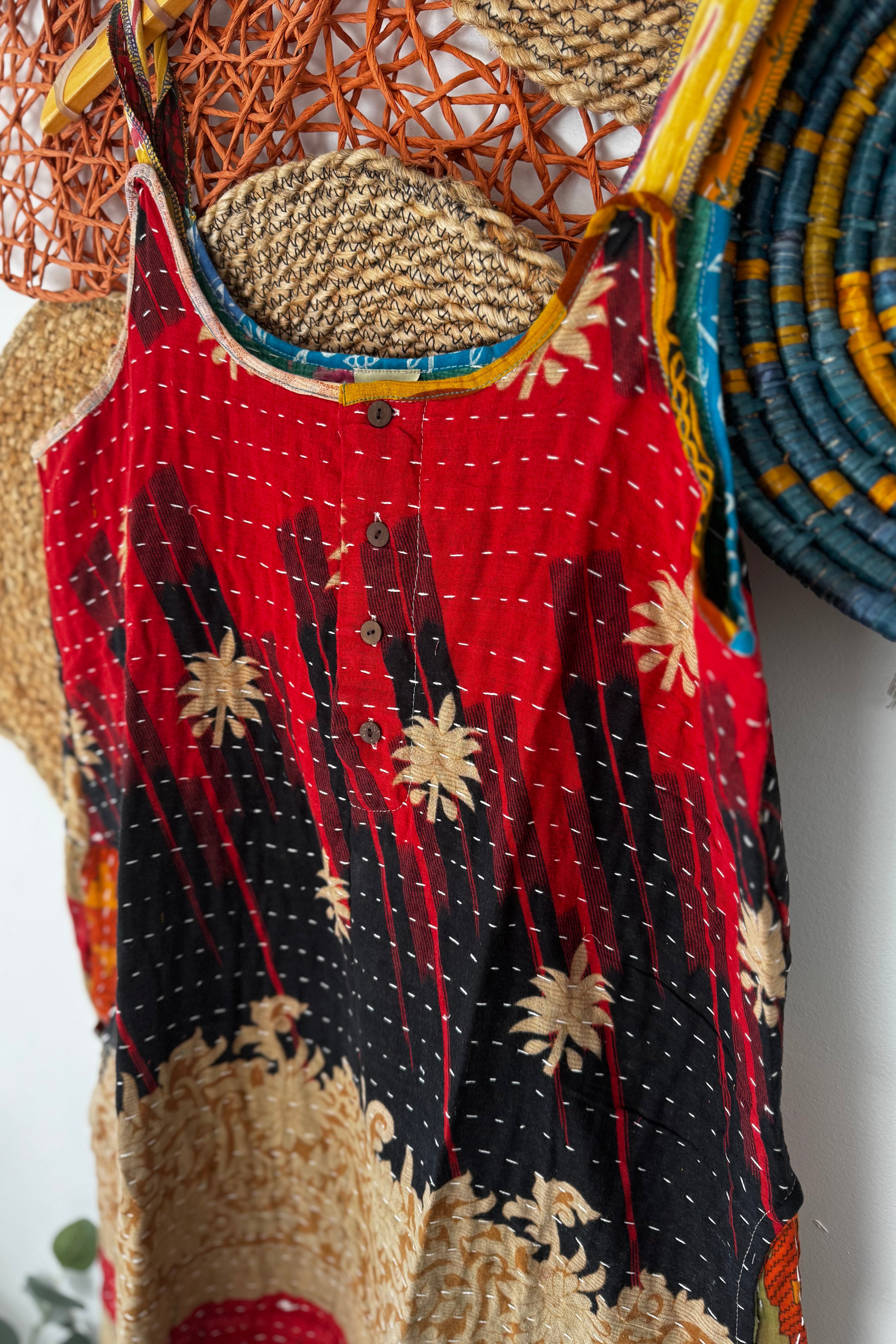 Kantha Sunrise Romper Combo D