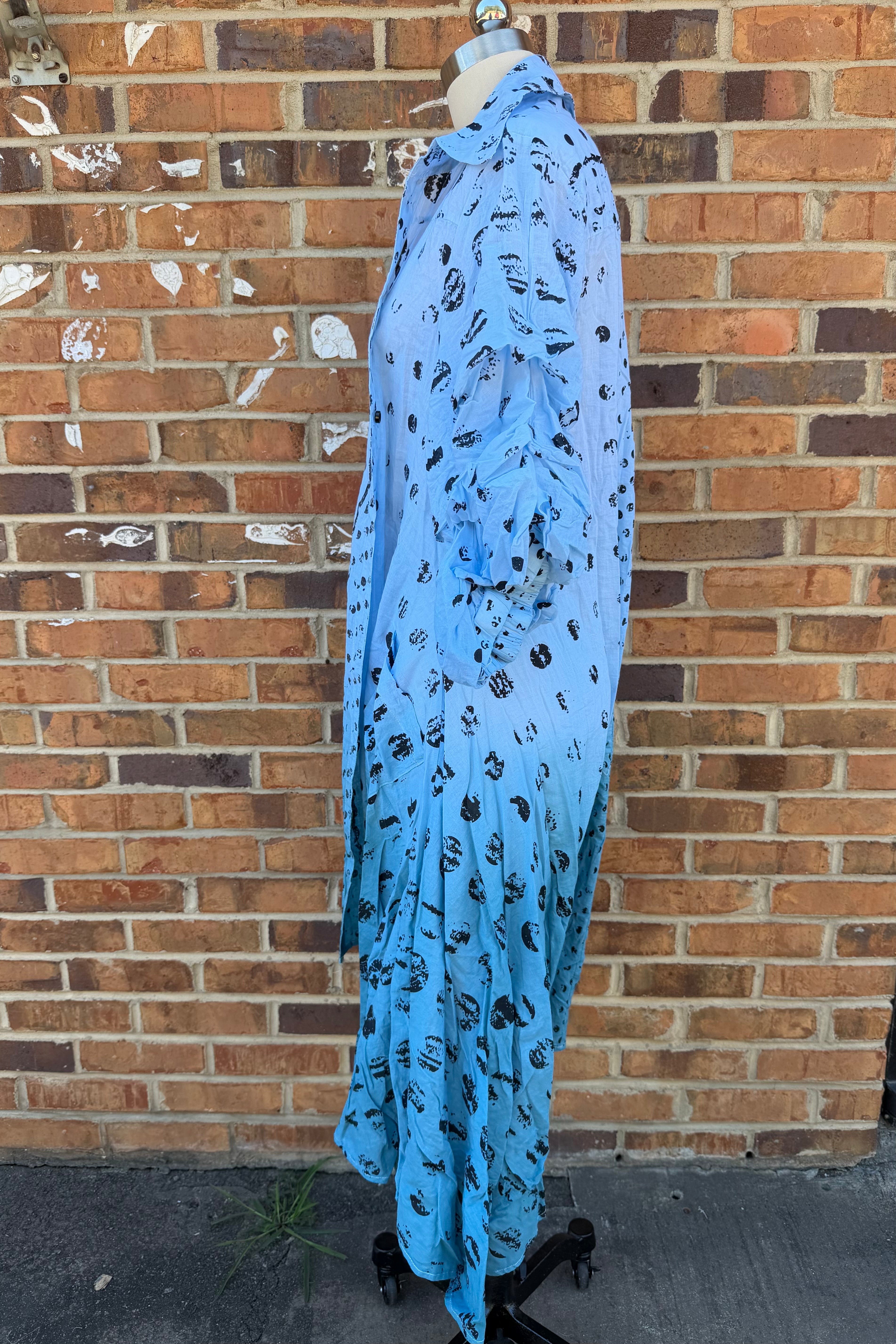 Blue Dotty Duster
