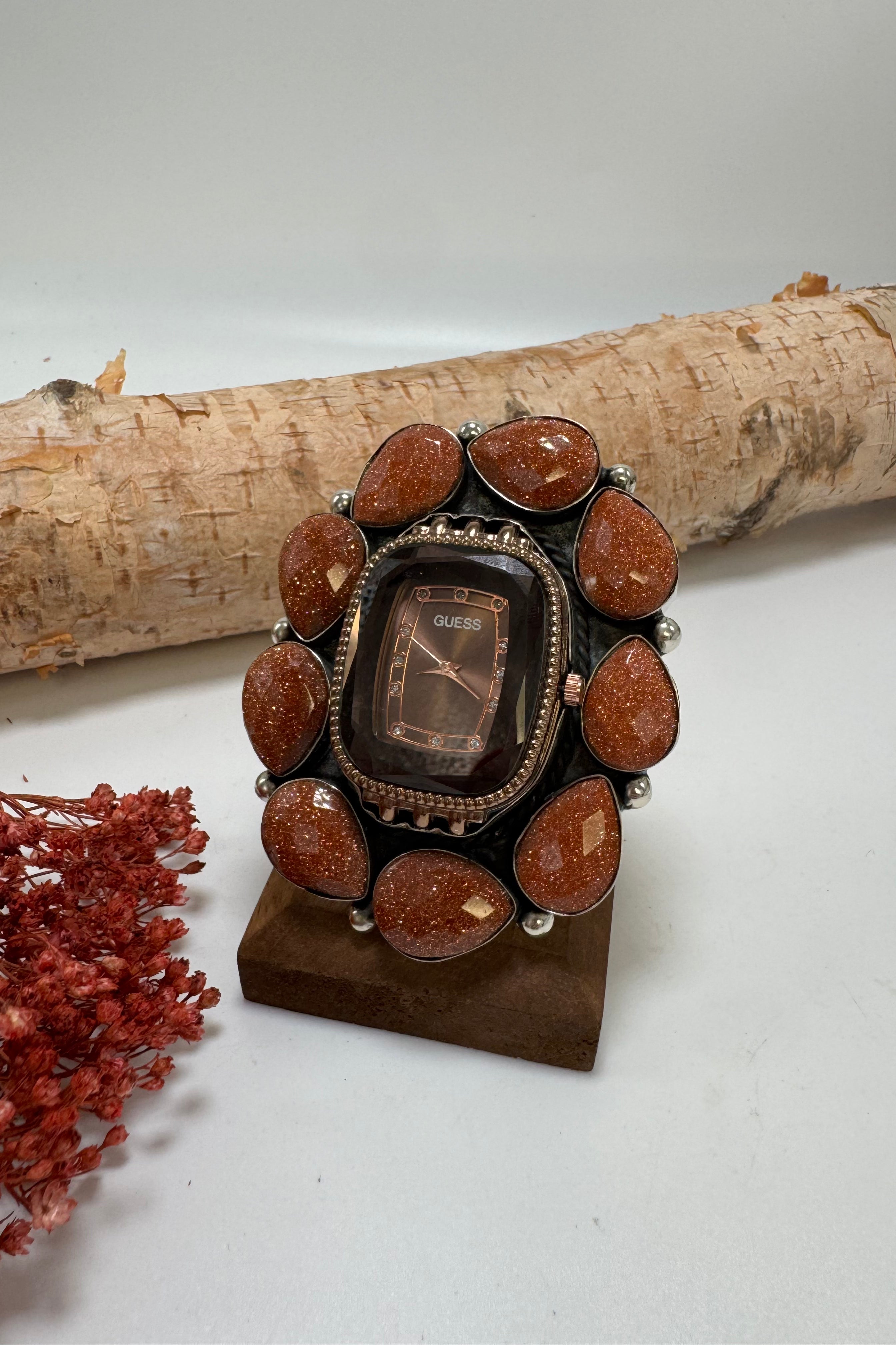Sparkle Gem Time Watch Ring