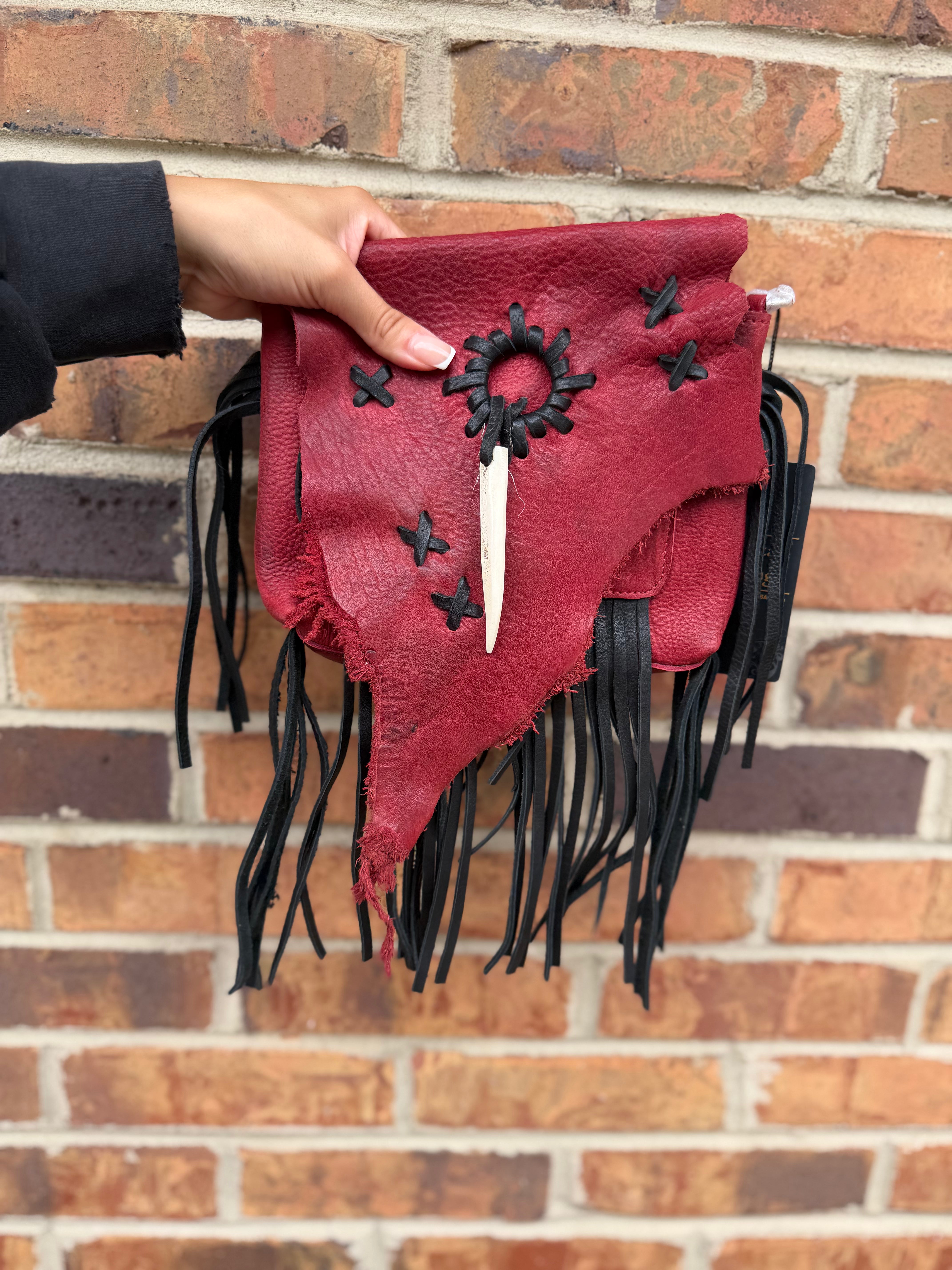 Small Red Leather Bag