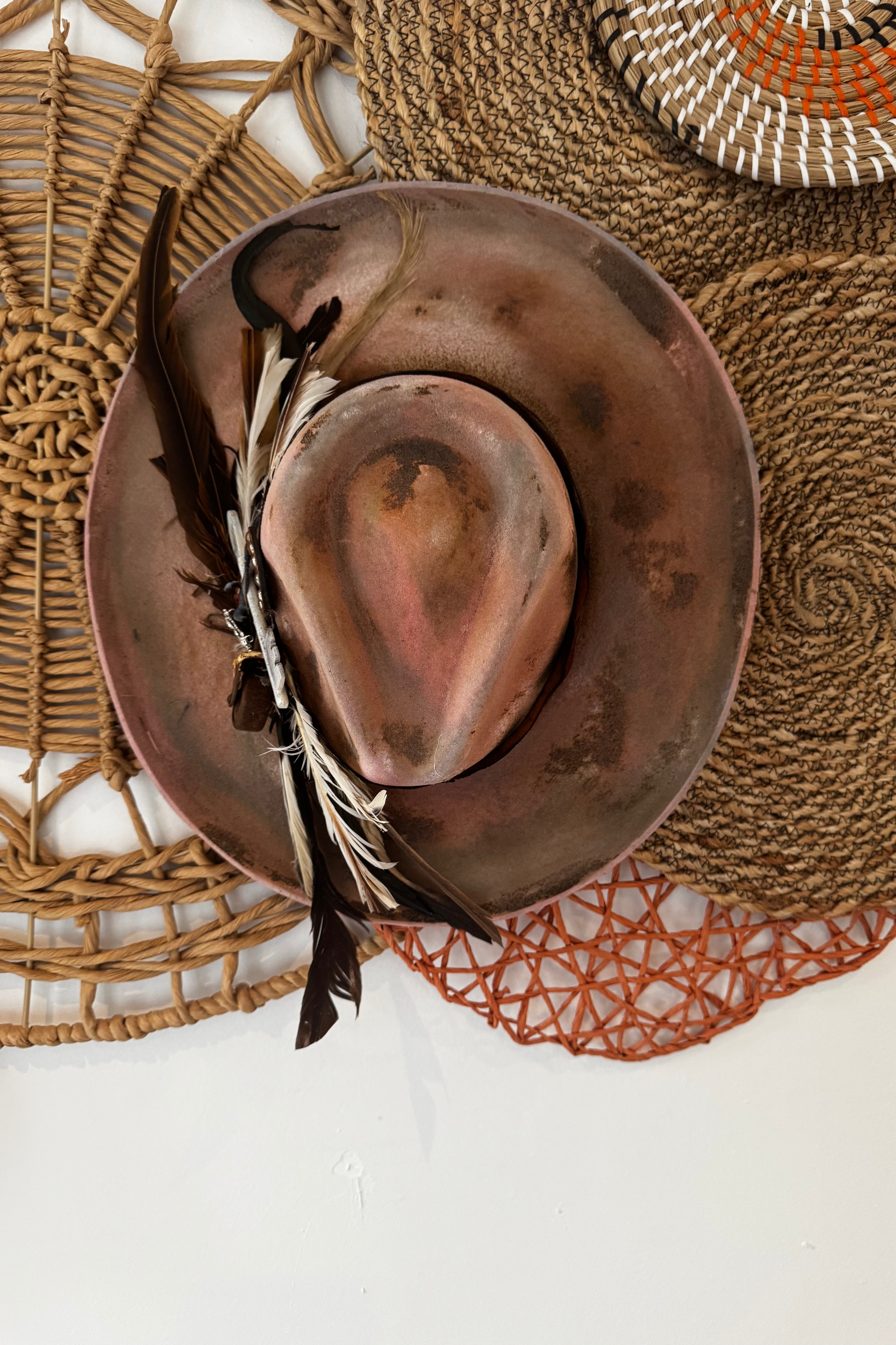 Beverly Maye Statement Feather Cowgirl Hat