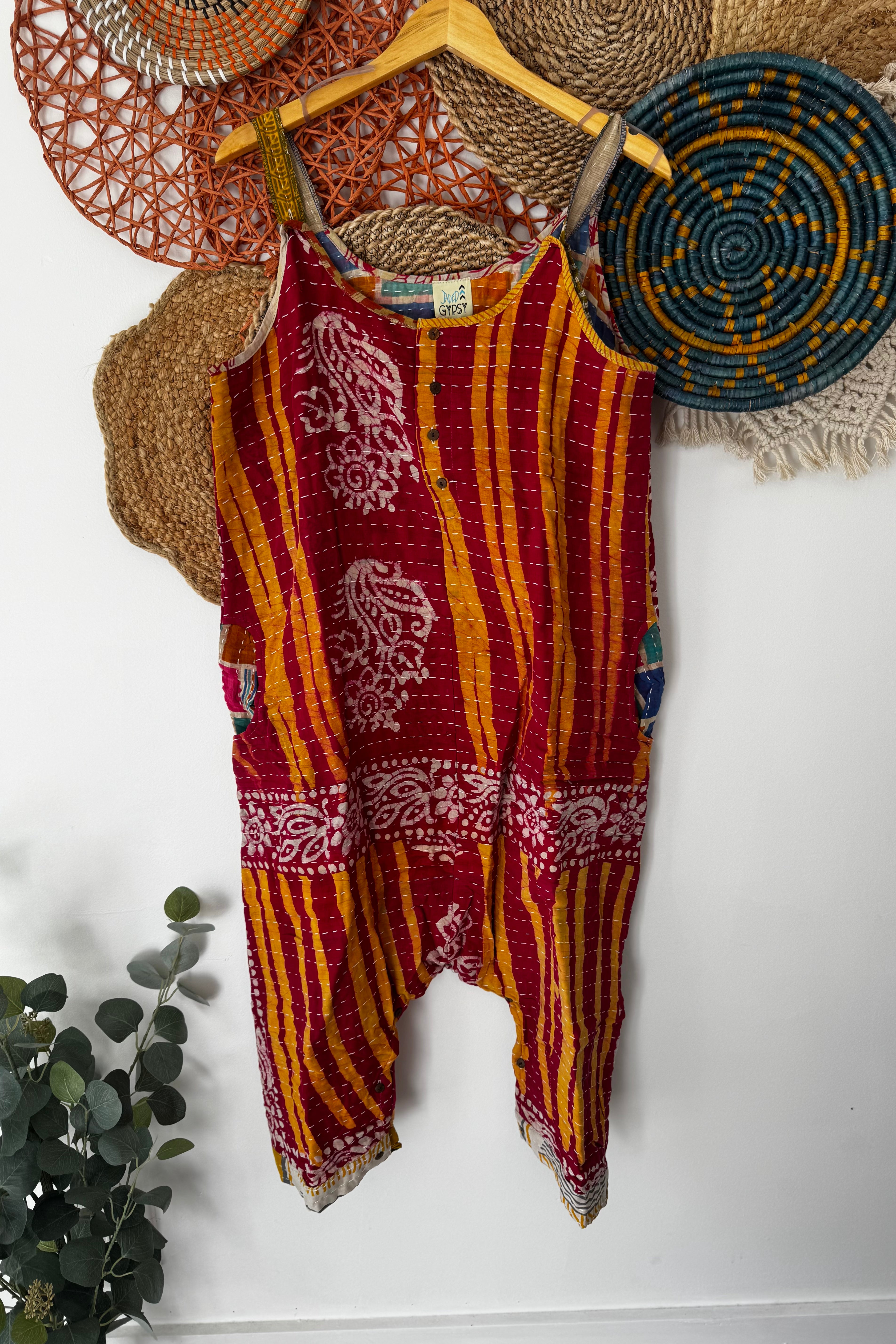 Kantha Sunrise Romper Combo K