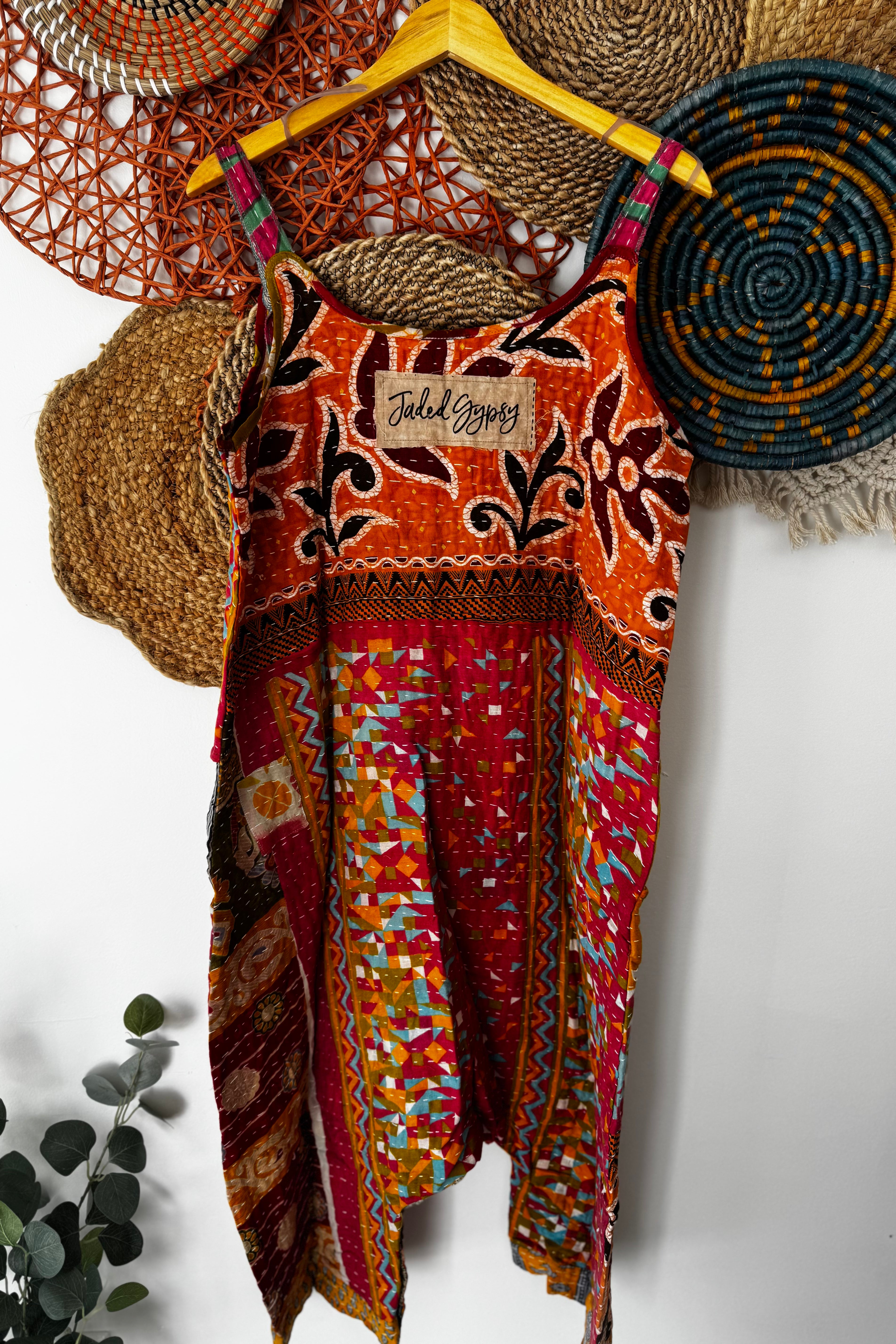 Kantha Sunrise Romper Combo J