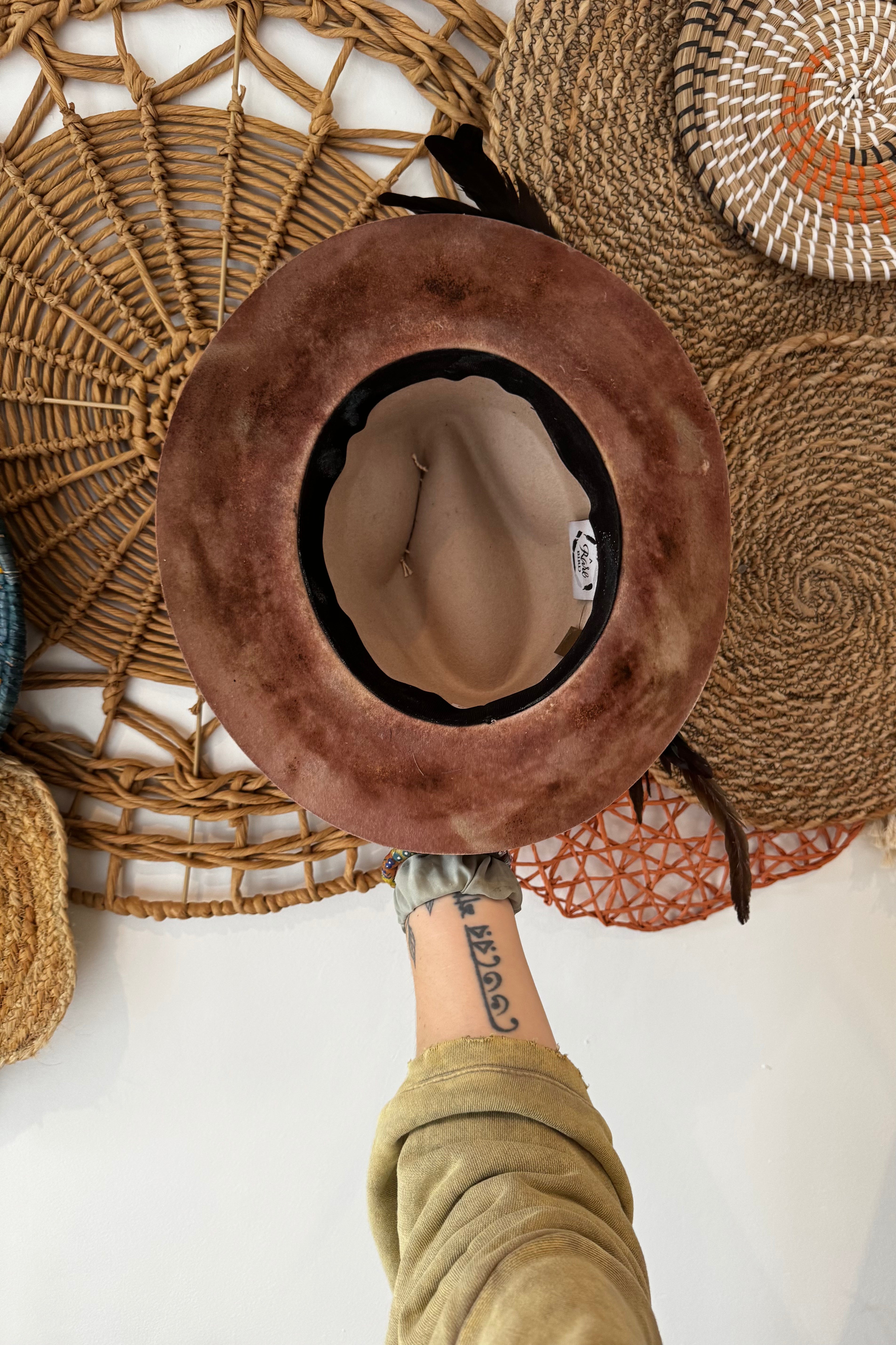 Elanor BIG Feather Handmade Statement Cowgirl Hat