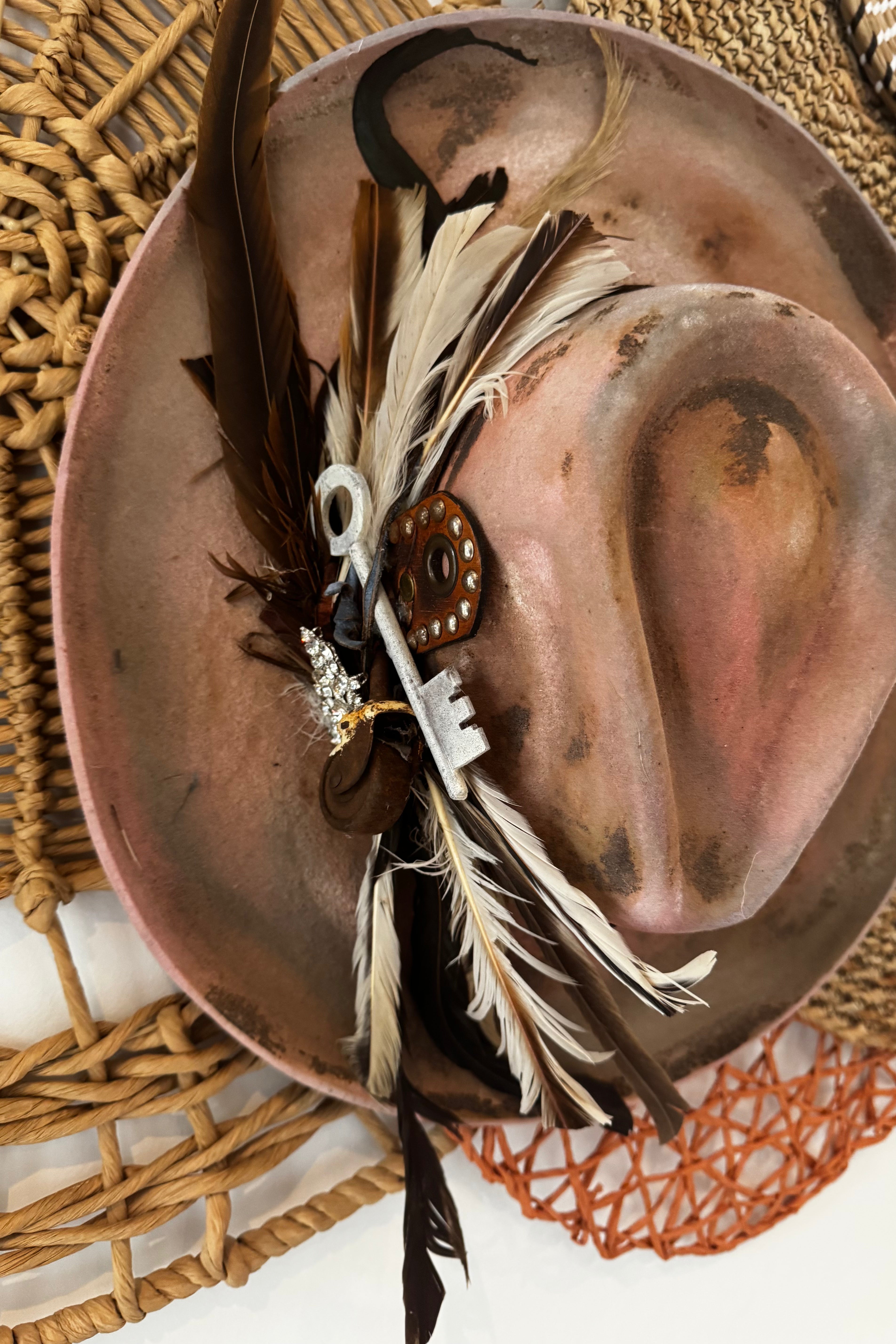 Beverly Maye Statement Feather Cowgirl Hat