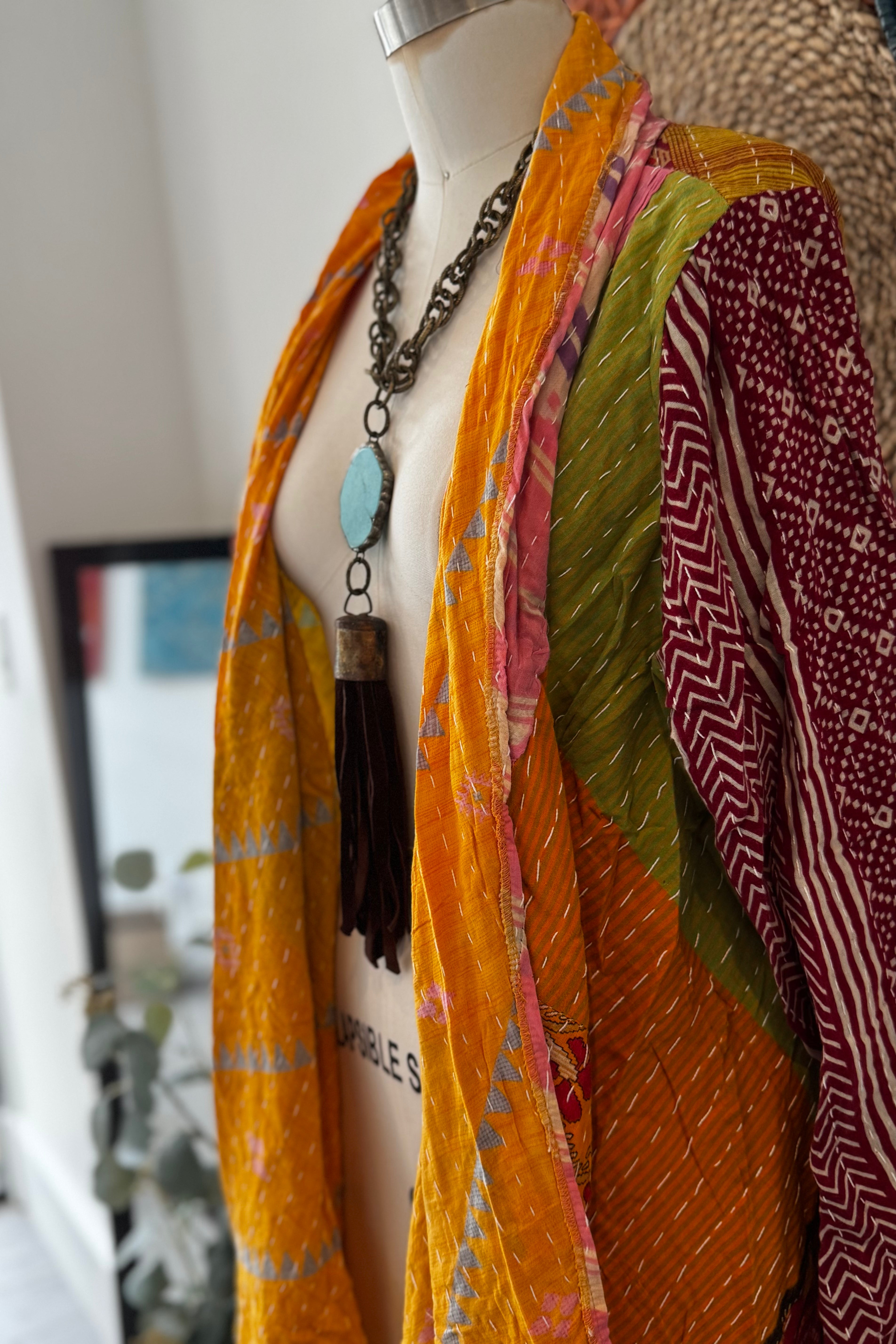 Kantha Sunrise Duster Combo G