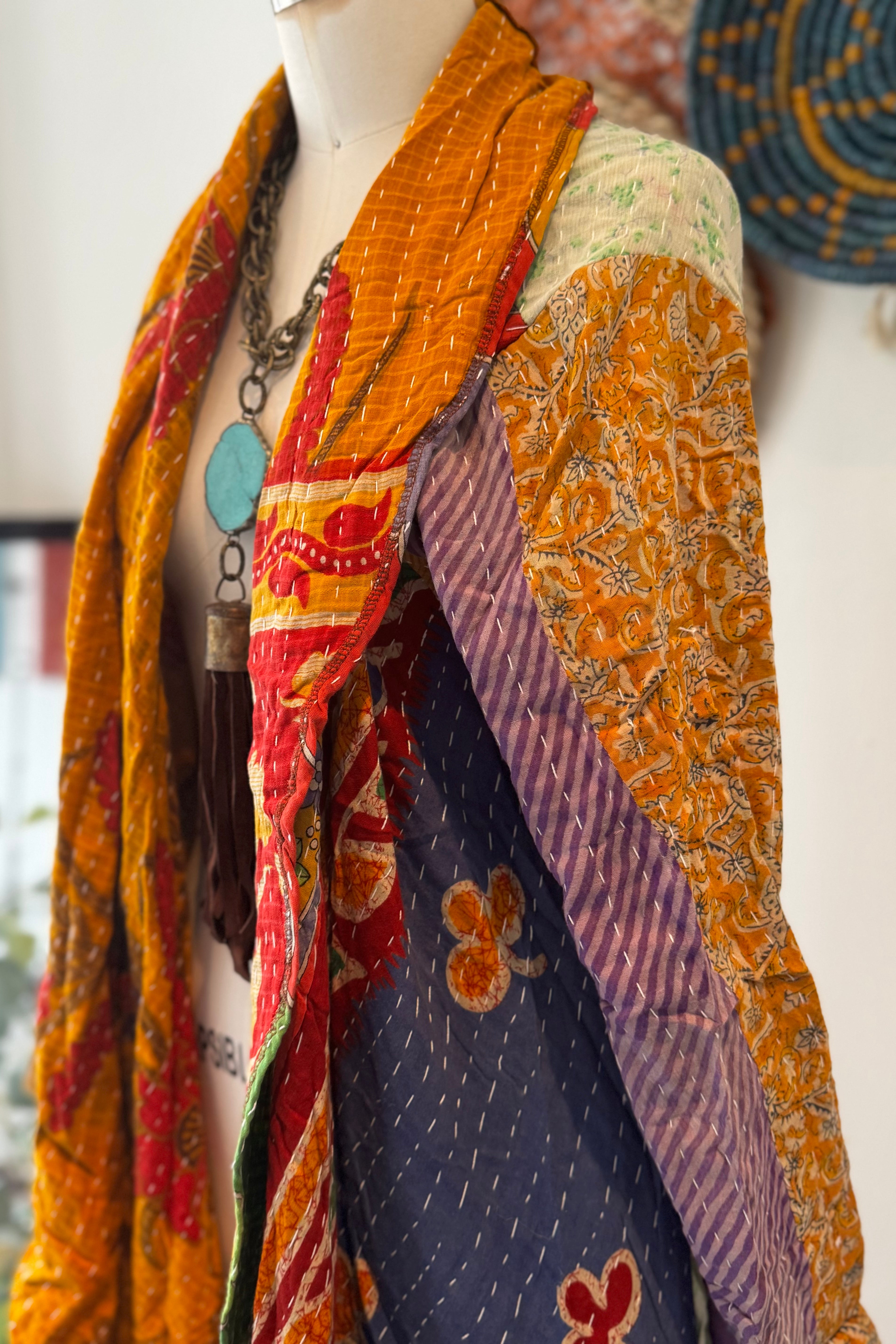 Kantha Sunrise Duster Combo I