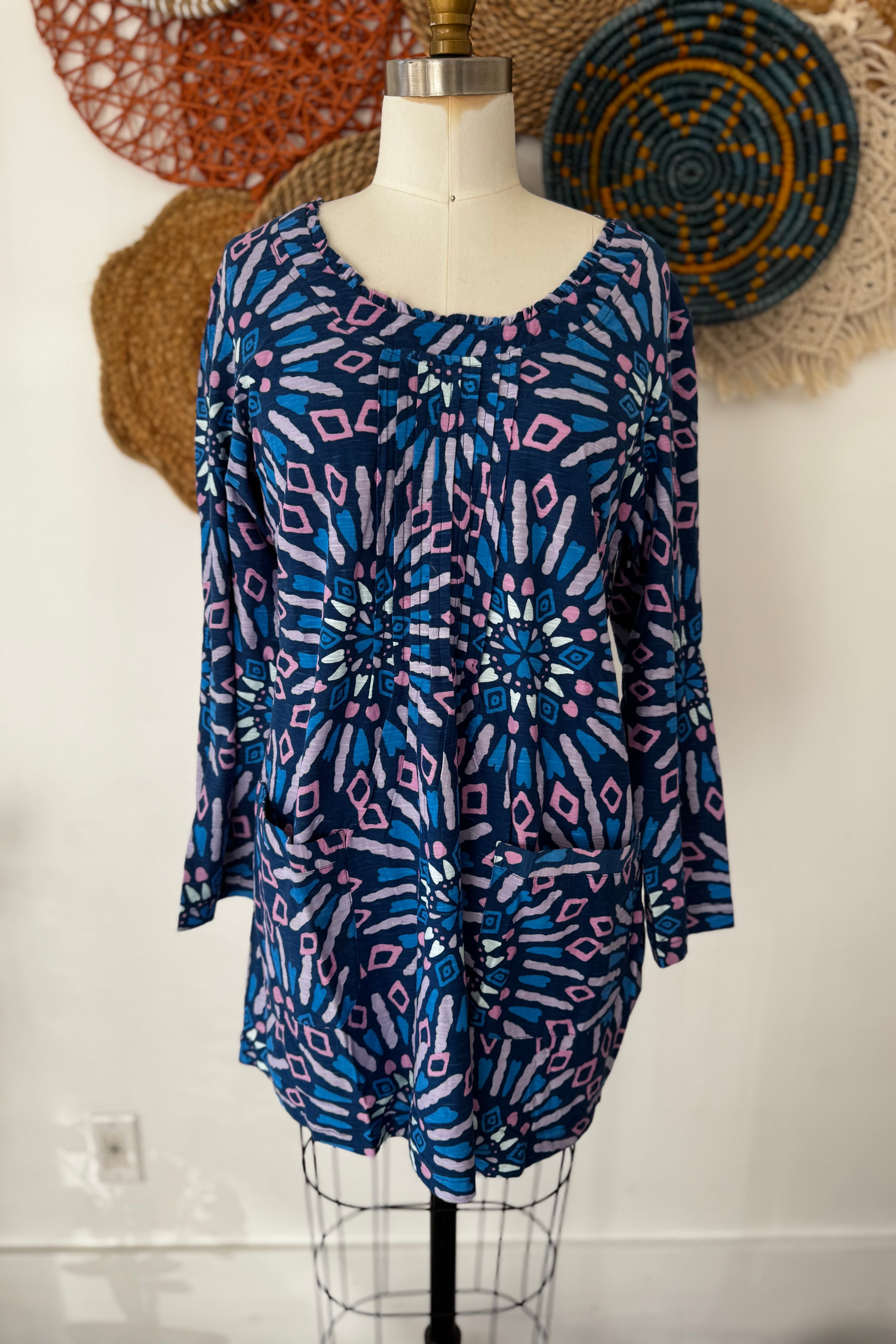 Paper Lace Blue Tunic