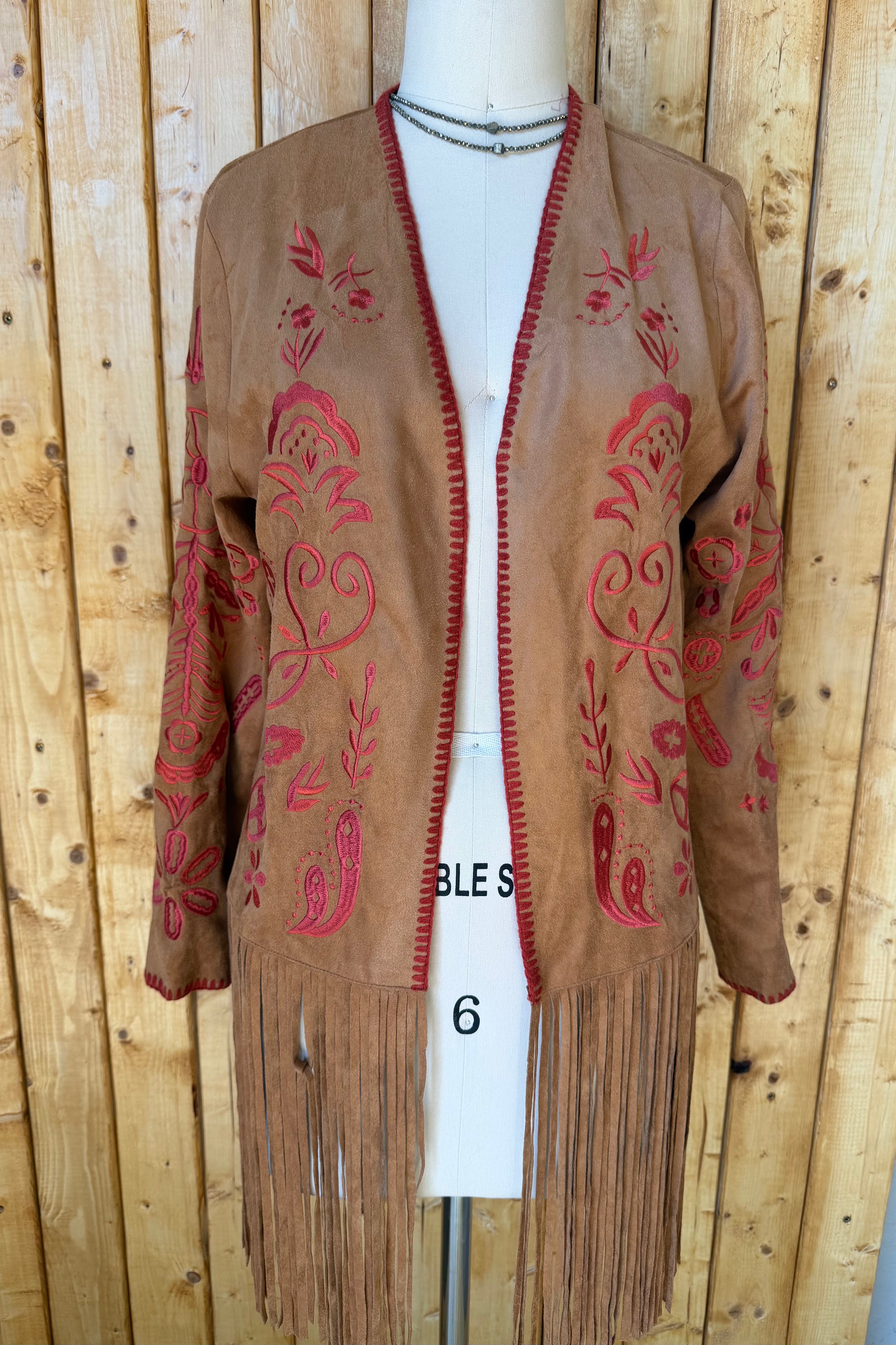 Suede Fringe Jacket 