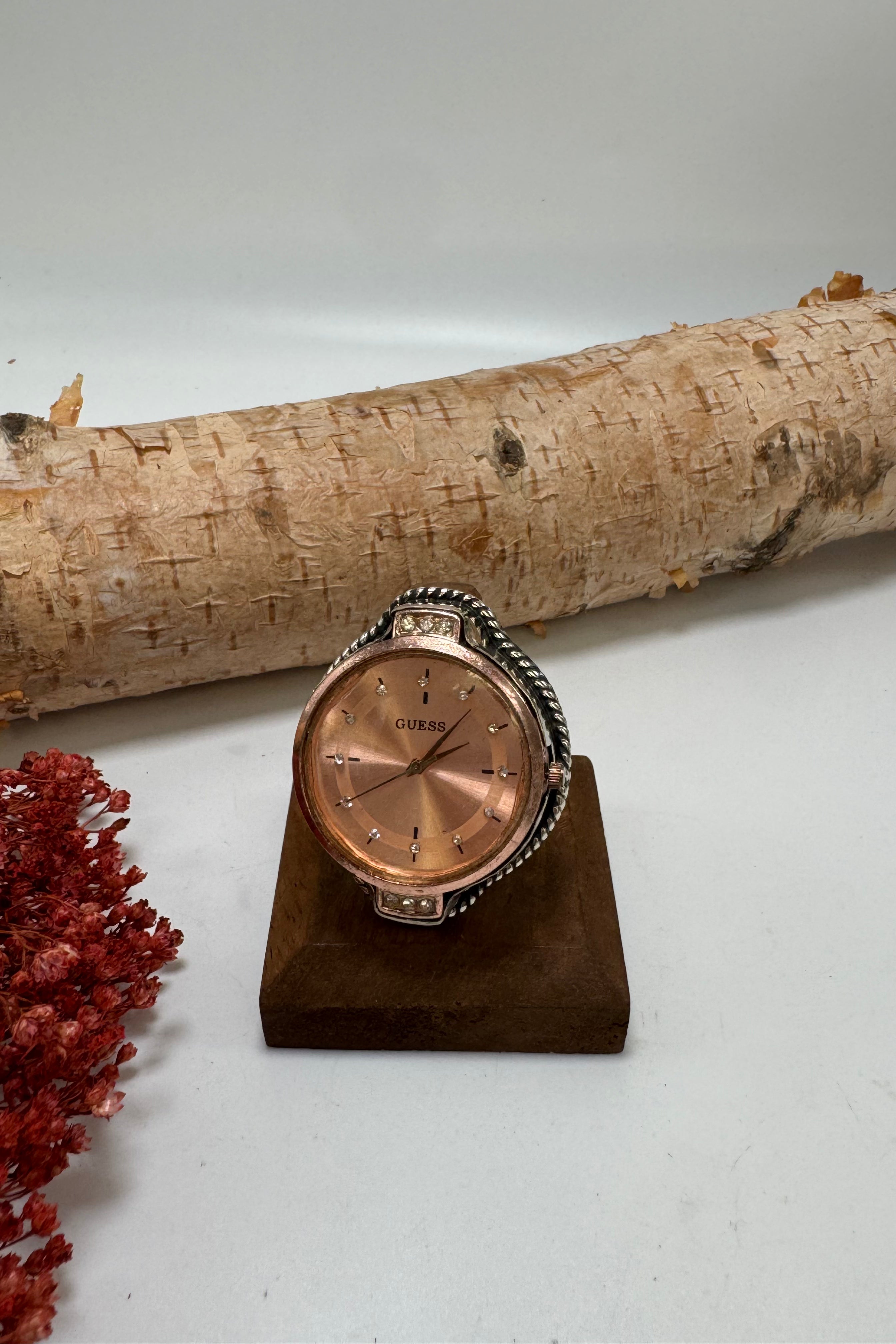 Rosey Time Watch Ring