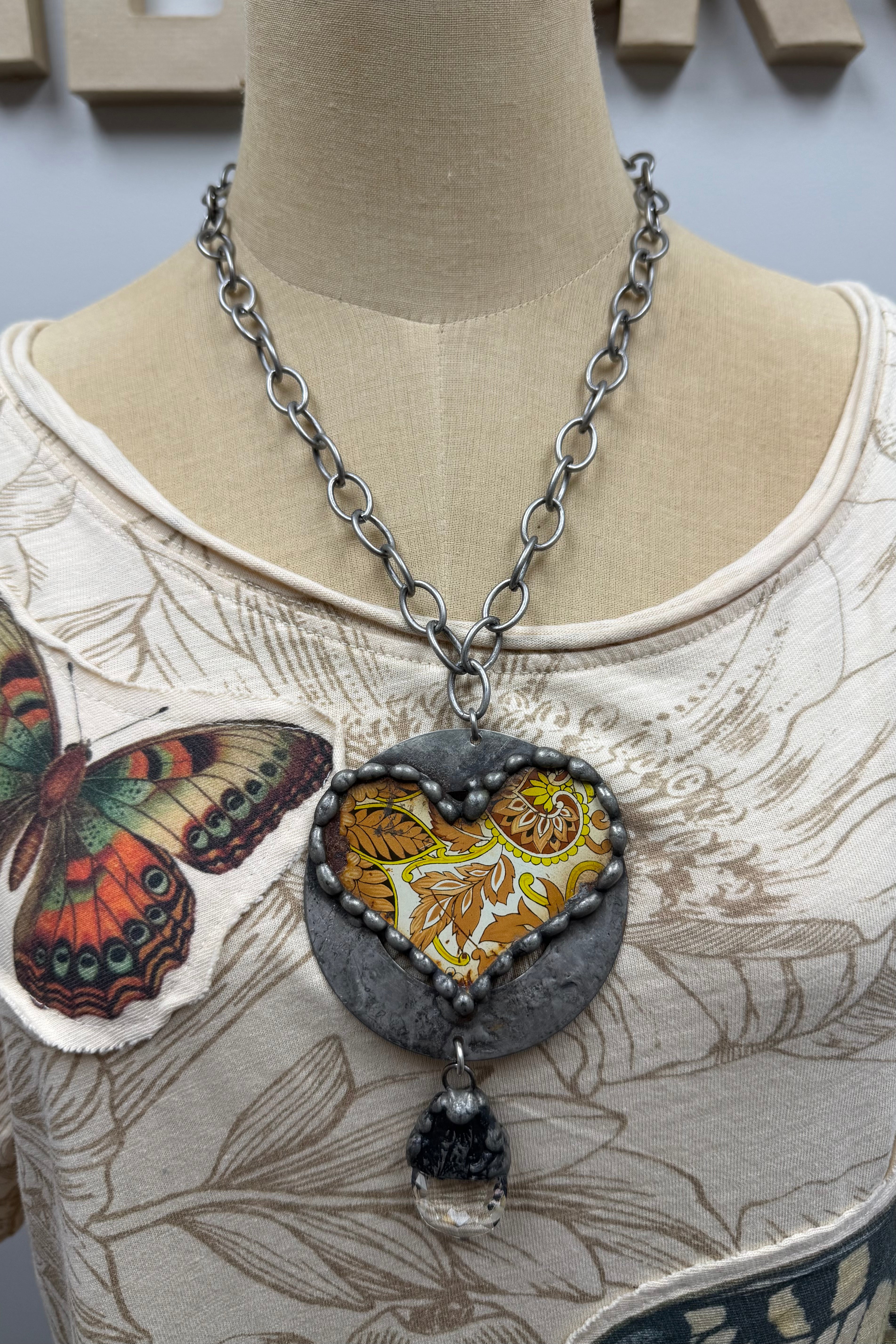 Metal Heart Necklace